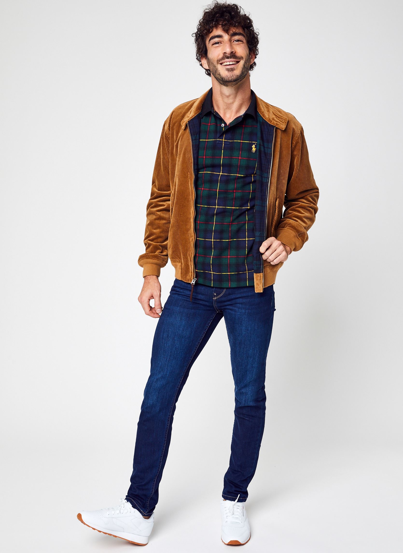 Polo's Polo MC Custom Slim Fit Tartan Polo Play heren blauw Polo Ralph Lauren Polo's Polo MC Custom Slim Fit Tartan Polo Play heren blauw THE POLO TARTAN