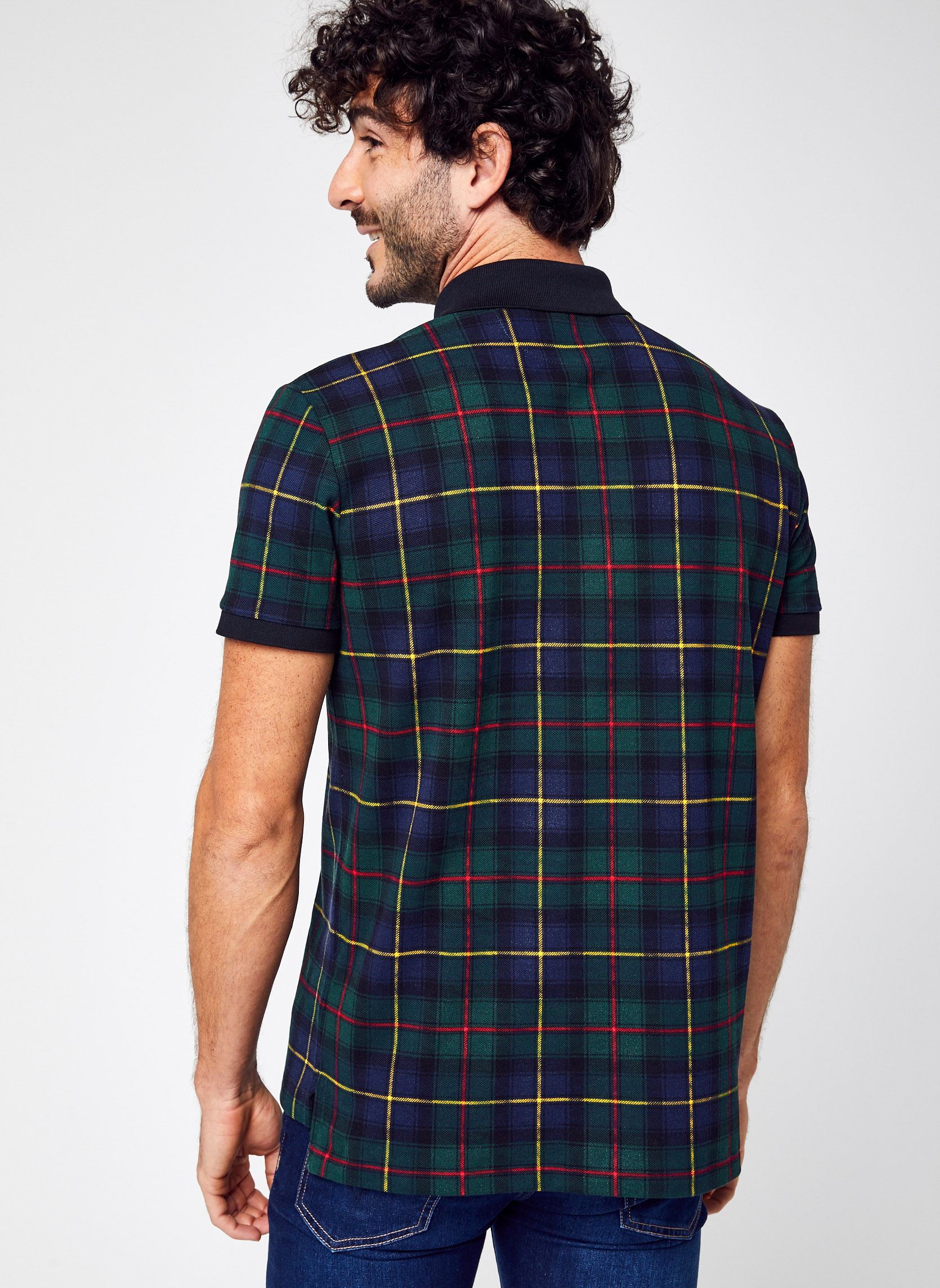 Polo's Polo MC Custom Slim Fit Tartan Polo Play heren blauw Polo Ralph Lauren Polo's Polo MC Custom Slim Fit Tartan Polo Play heren blauw THE POLO TARTAN