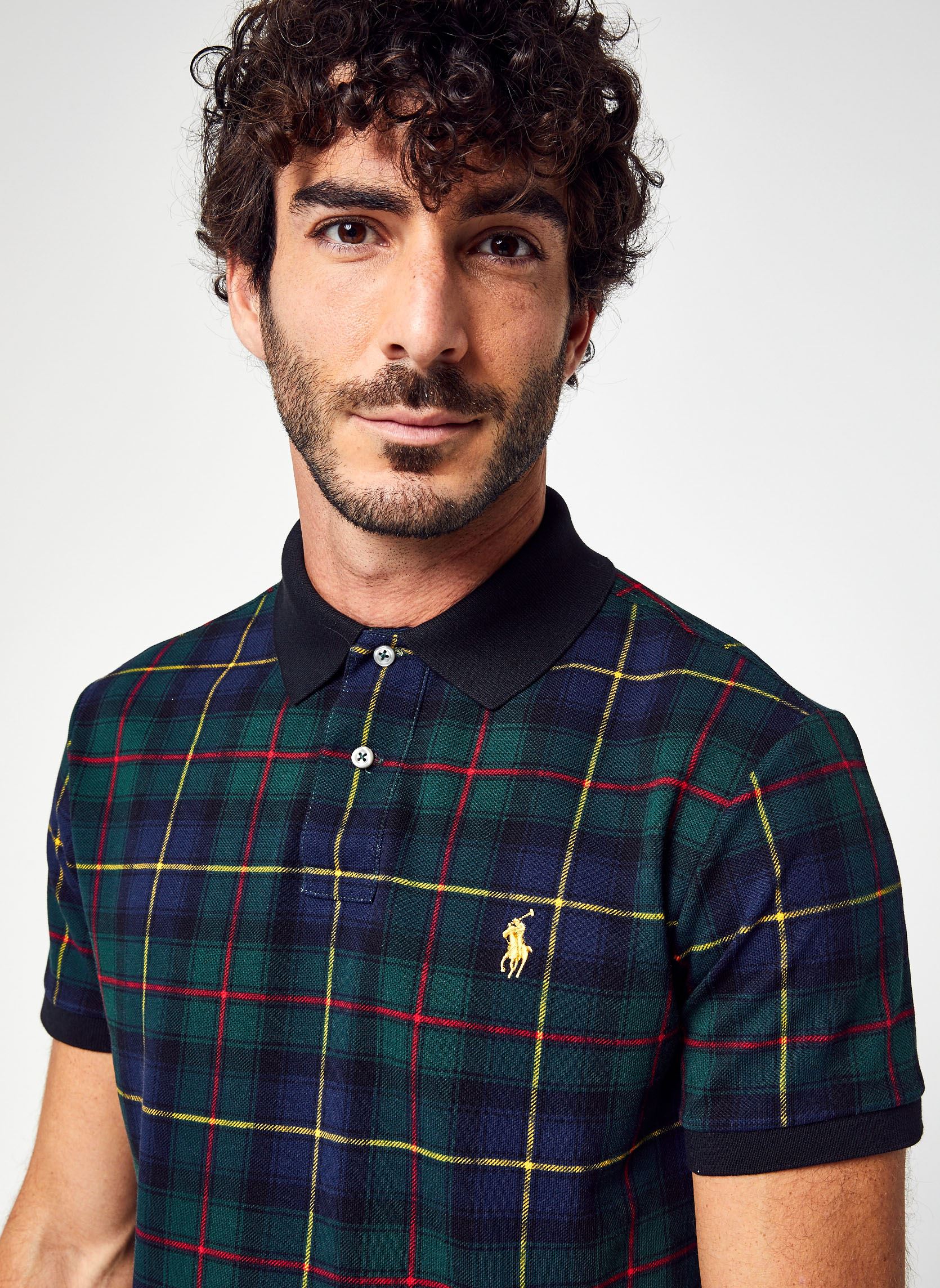 Polo's Polo MC Custom Slim Fit Tartan Polo Play heren blauw Polo Ralph Lauren Polo's Polo MC Custom Slim Fit Tartan Polo Play heren blauw THE POLO TARTAN