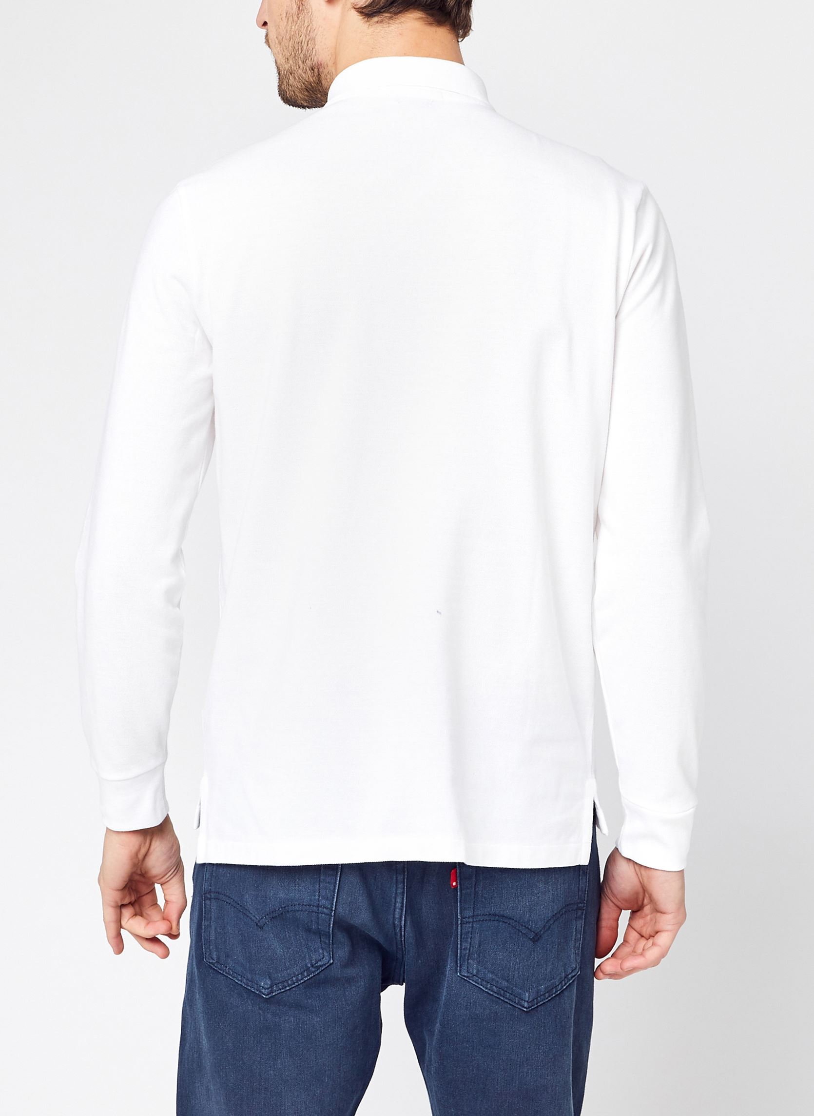 Polos Polo Coupe Ajustée En Piqué 710680790 homme blanc Polo Ralph Lauren Polos Polo Coupe Ajustée En Piqué 710680790 homme blanc WHITE