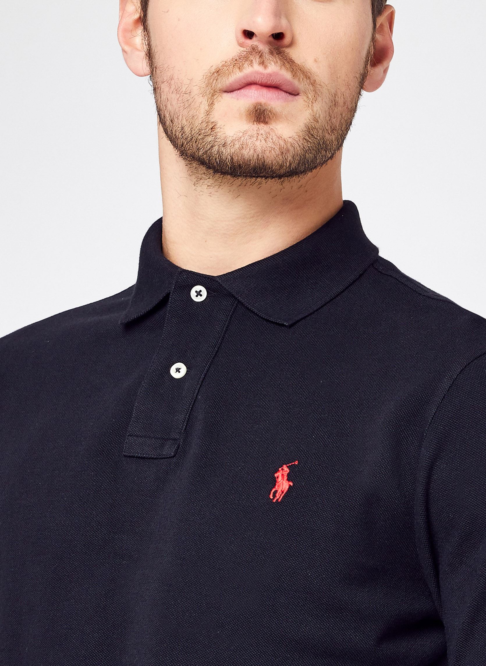 Polos Polo Coupe Ajustée En Piqué 710680790 homme noir Polo Ralph Lauren Polos Polo Coupe Ajustée En Piqué 710680790 homme noir POLO BLACKC3870