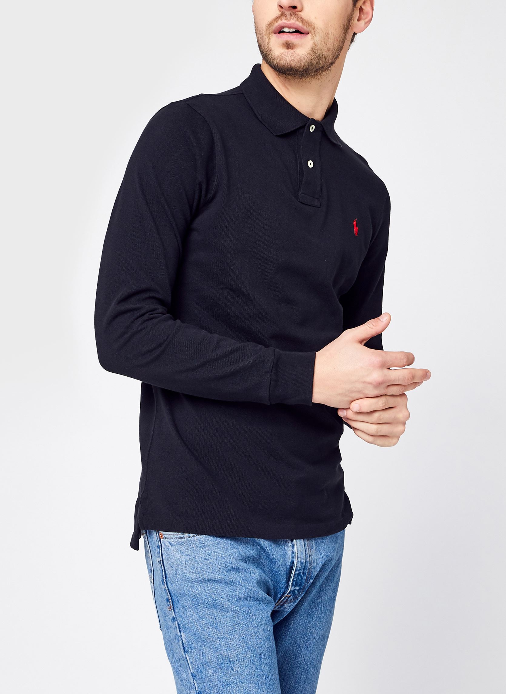 Polos Polo Coupe Ajustée En Piqué 710680790 homme noir Polo Ralph Lauren Polos Polo Coupe Ajustée En Piqué 710680790 homme noir POLO BLACKC3870