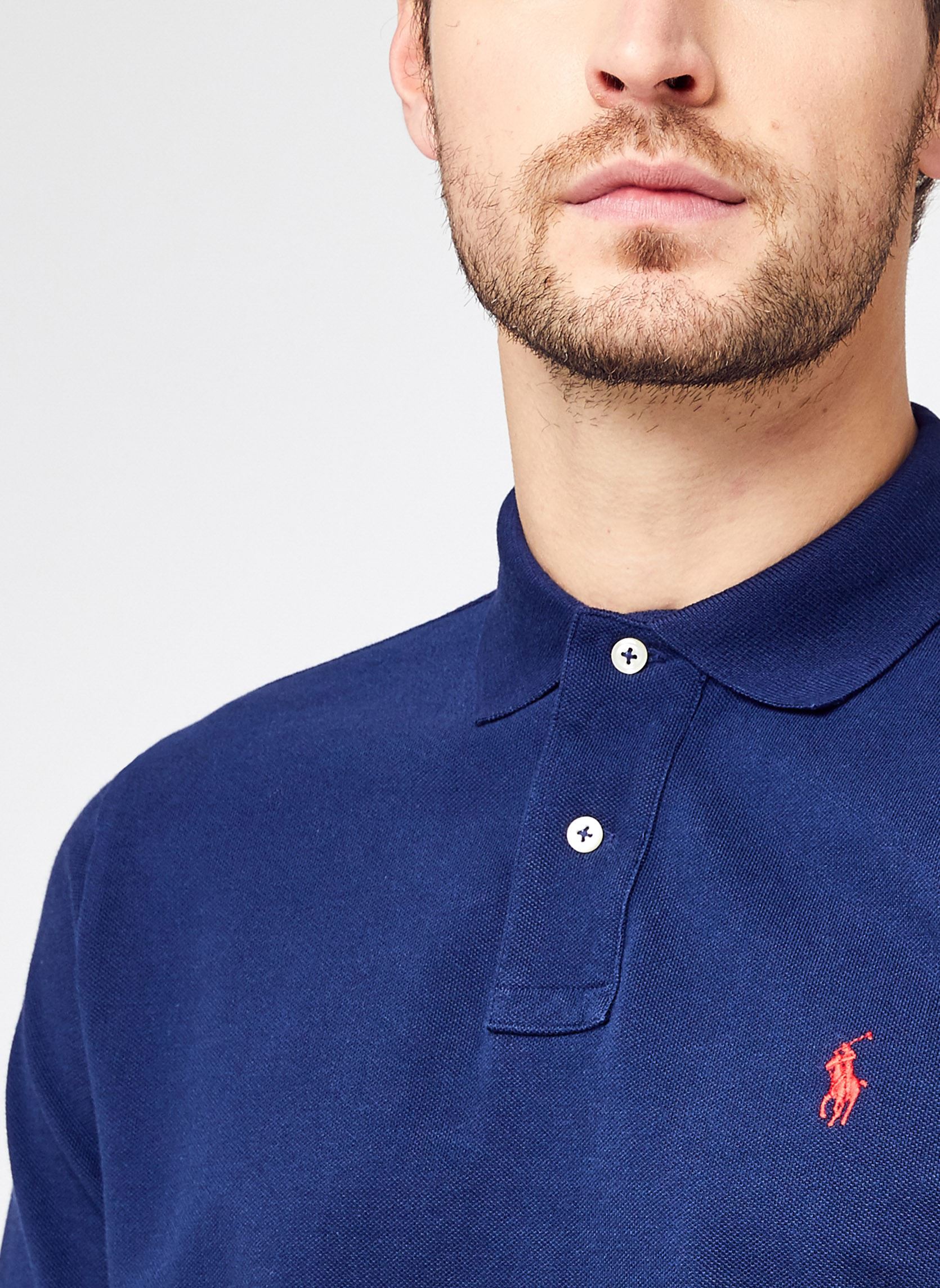 Polos Polo Coupe Ajustée En Piqué 710680790 homme bleu Polo Ralph Lauren Polos Polo Coupe Ajustée En Piqué 710680790 homme bleu NEWPORT NAVYC3870