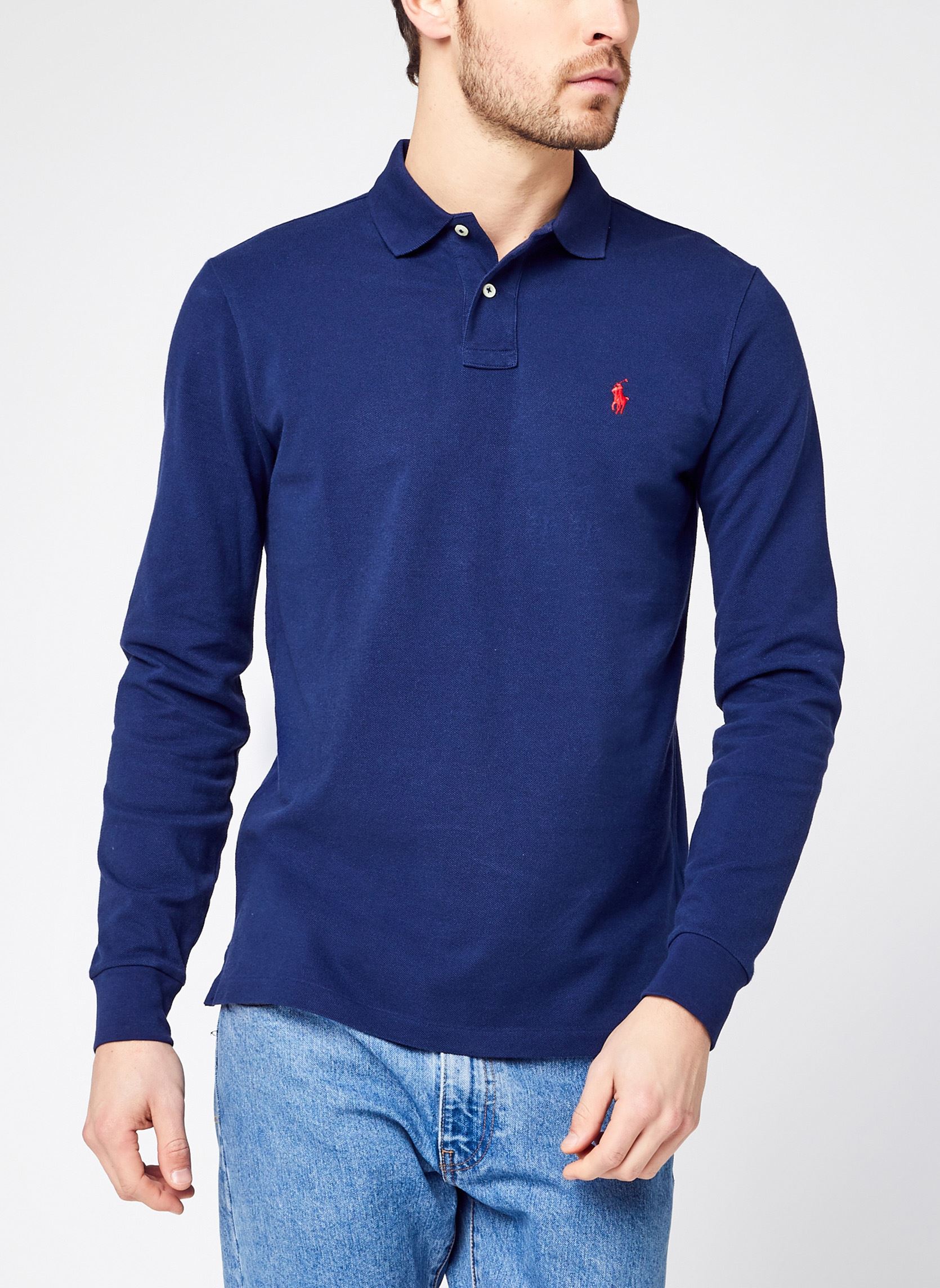 Polos Polo Coupe Ajustée En Piqué 710680790 homme bleu Polo Ralph Lauren Polos Polo Coupe Ajustée En Piqué 710680790 homme bleu NEWPORT NAVYC3870