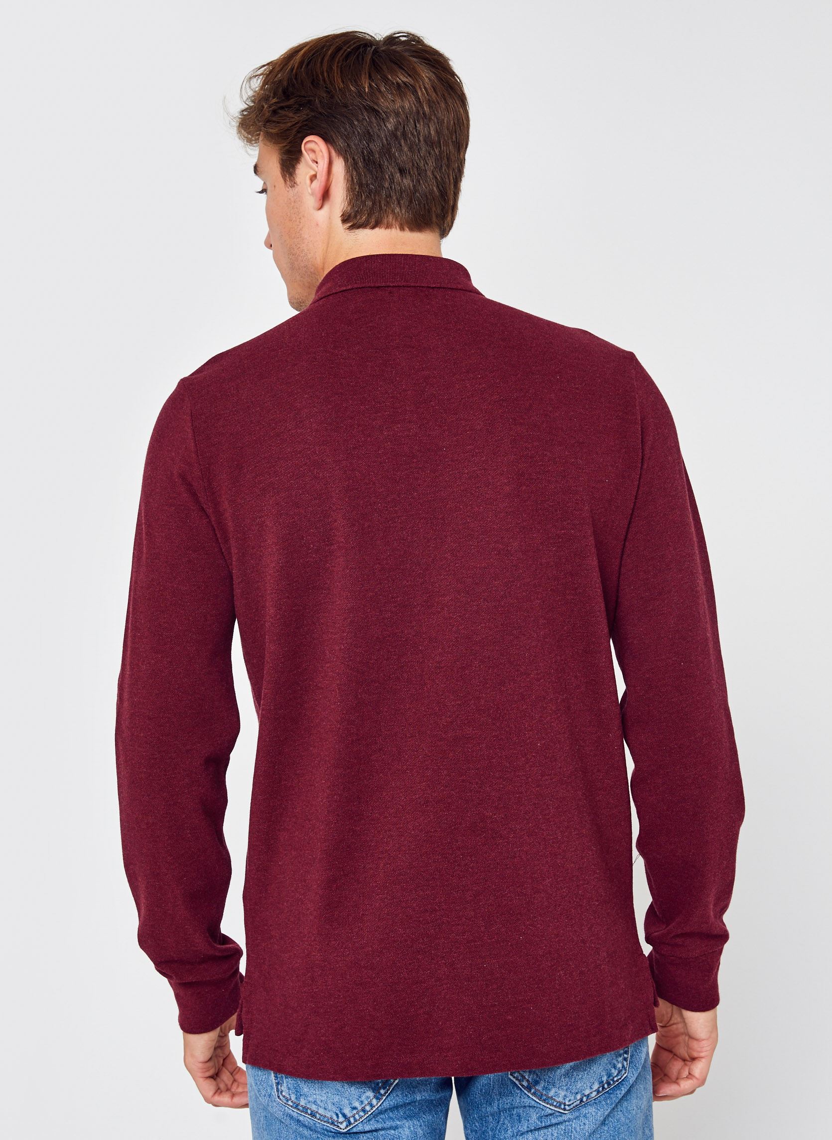 Polos Polo Coupe Ajustée En Piqué 710680790 homme bordeaux Polo Ralph Lauren Polos Polo Coupe Ajustée En Piqué 710680790 homme bordeaux SPRING WINE HEATHER/C7996