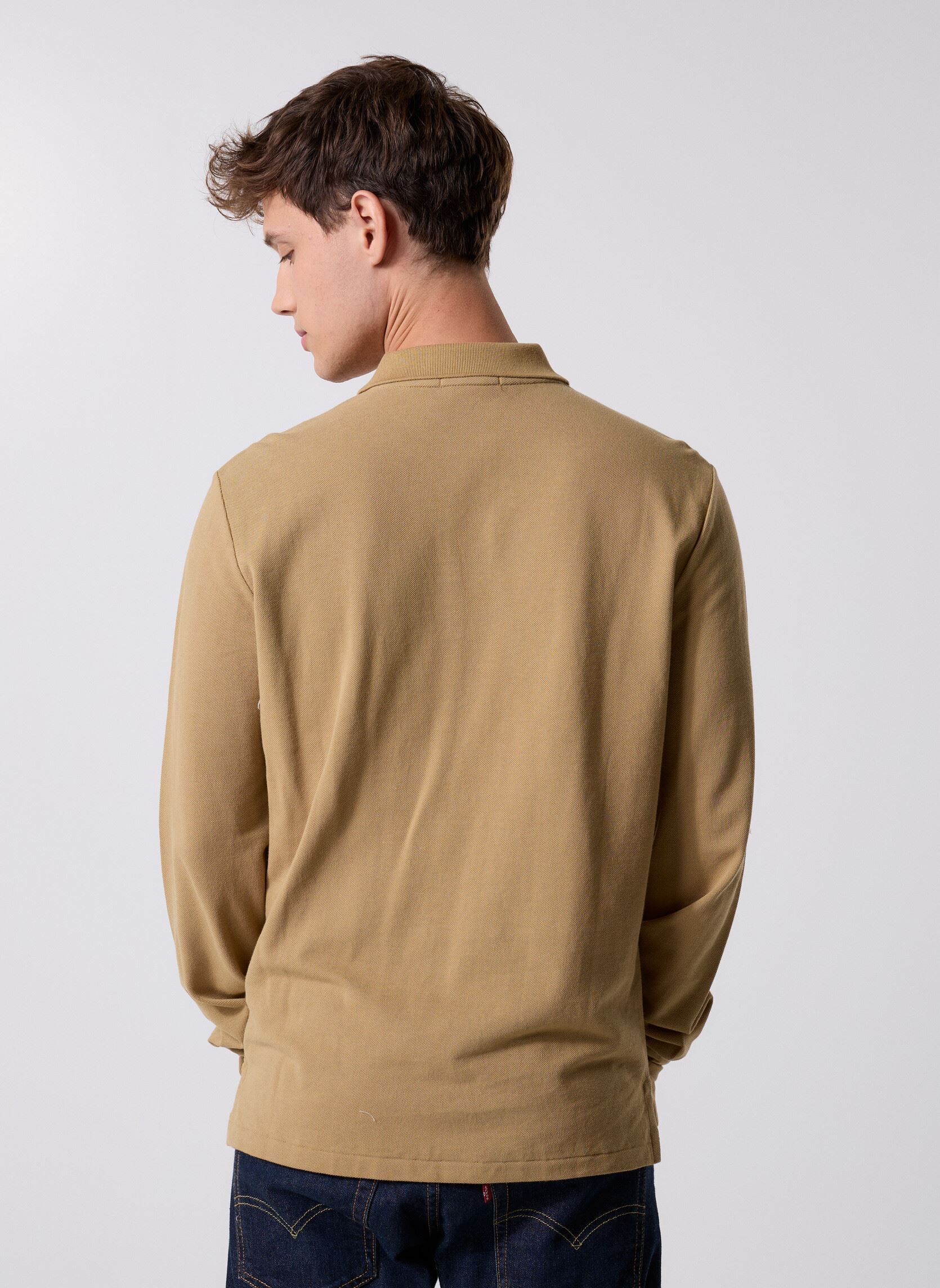 Polos Polo Coupe Ajustée En Piqué 710680790 homme marron Polo Ralph Lauren Polos Polo Coupe Ajustée En Piqué 710680790 homme marron CAFE TANC8176