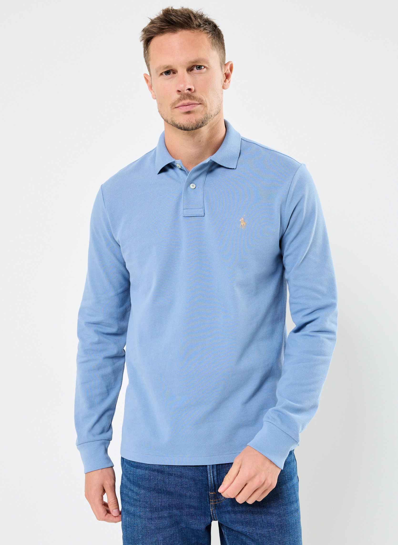 Polos Polo Coupe Ajustée En Piqué 710680790 homme bleu Polo Ralph Lauren Polos Polo Coupe Ajustée En Piqué 710680790 homme bleu CHANNEL BLUE/C8640