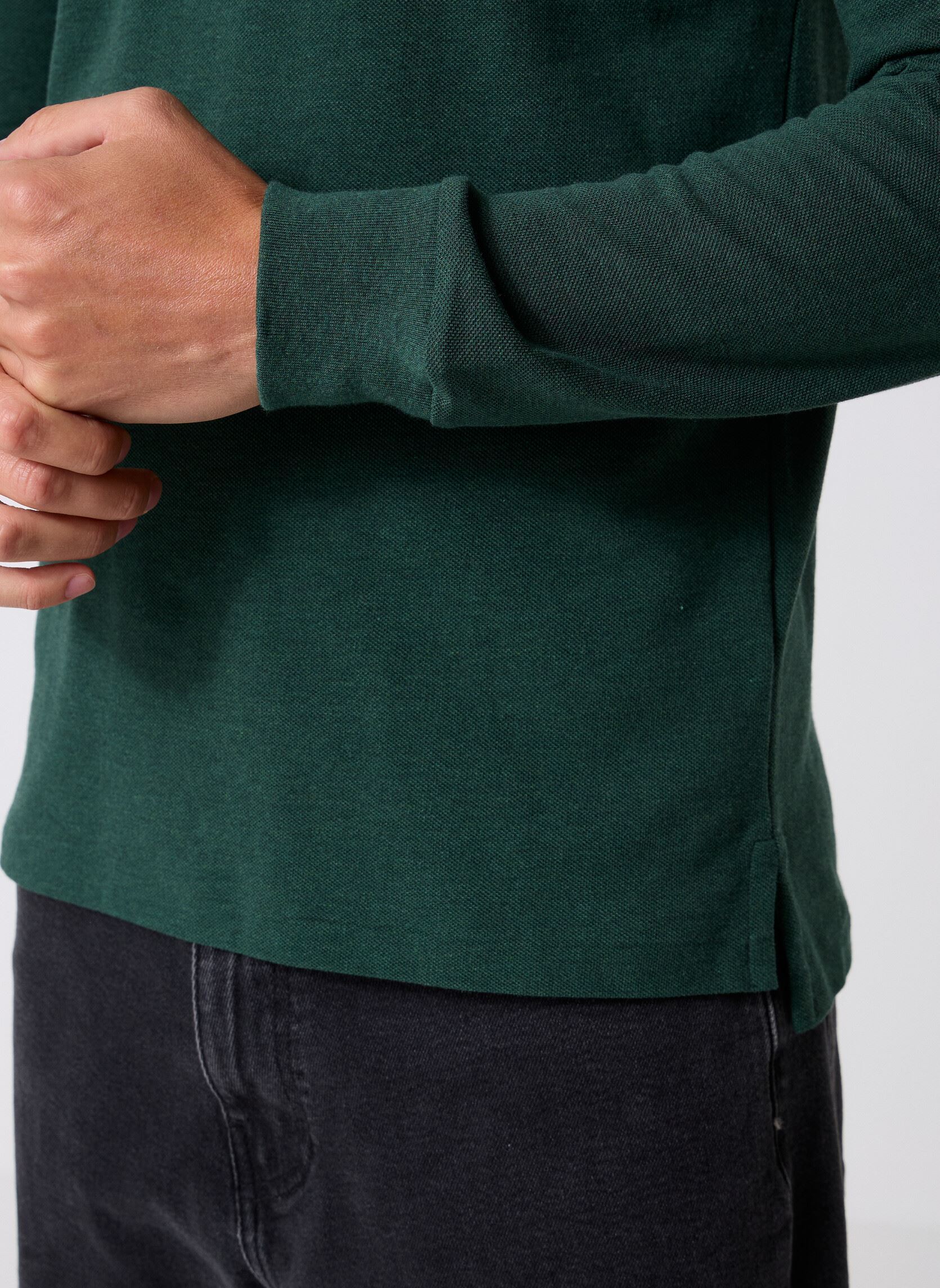 Polos Polo Coupe Ajustée En Piqué 710680790 homme vert Polo Ralph Lauren Polos Polo Coupe Ajustée En Piqué 710680790 homme vert SCOTCH PINE HEATHER/C4939