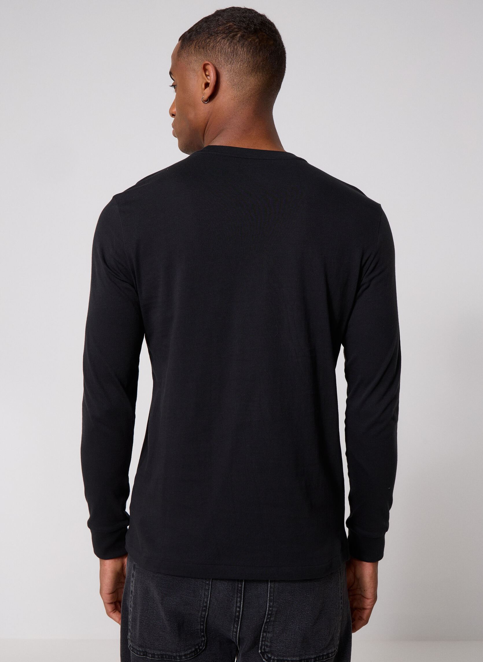 Tee-shirts T-Shirt Ajusté Manches Longues En Jersey homme noir Polo Ralph Lauren Tee-shirts T-Shirt Ajusté Manches Longues En Jersey homme noir POLO BLACK NEW