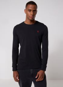 Magliette T-Shirt Ajusté Manches Longues En Jersey uomo blu