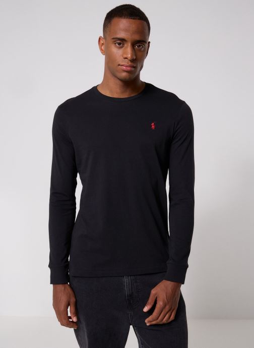 Polo Ralph Lauren T-shirts T-Shirt Ajusté Manches Longues En Jersey heren zwart