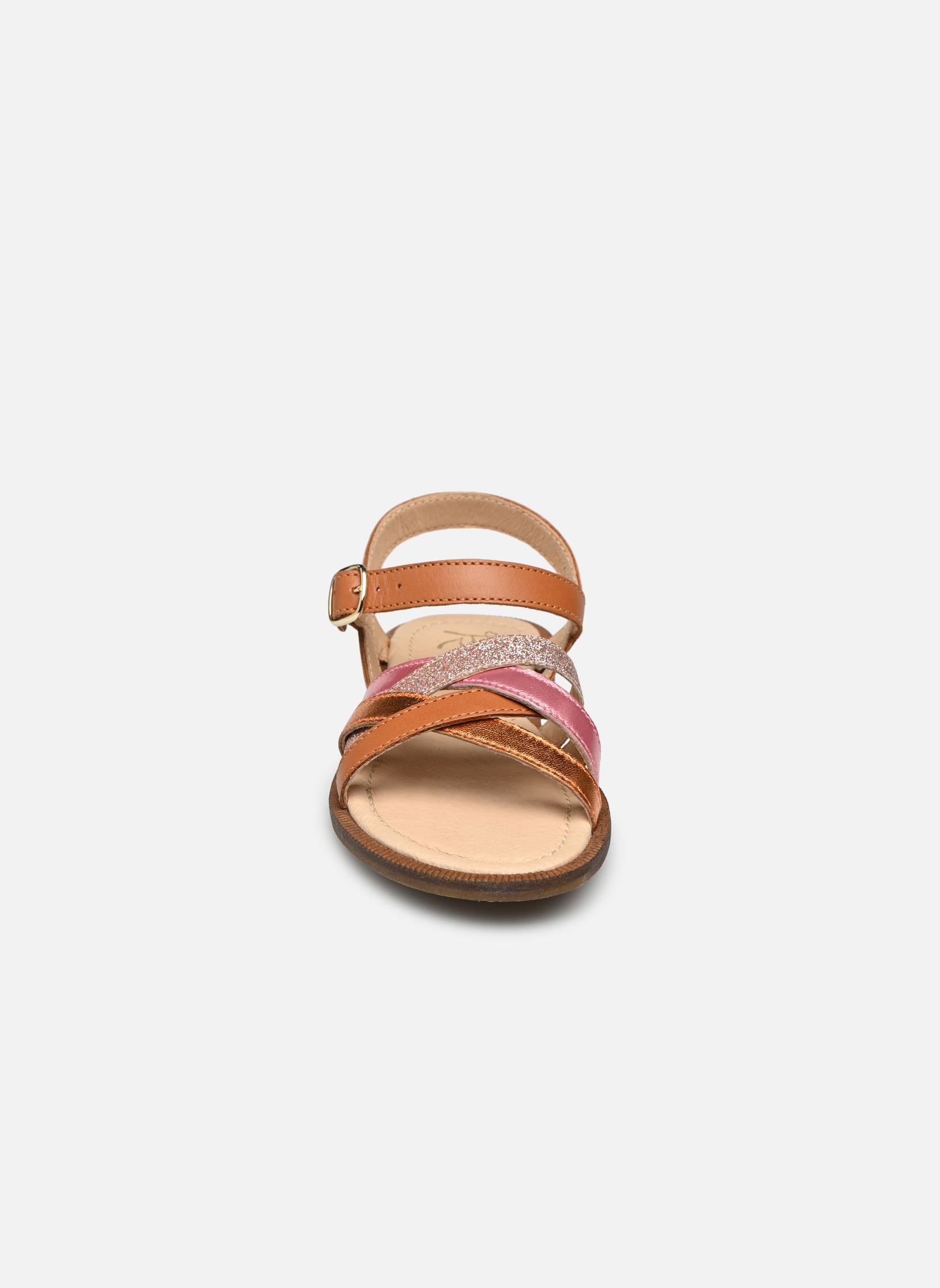 Sandalen Ponza Boucle mädchen braun Romagnoli Sandalen Ponza Boucle mädchen braun CUIR
