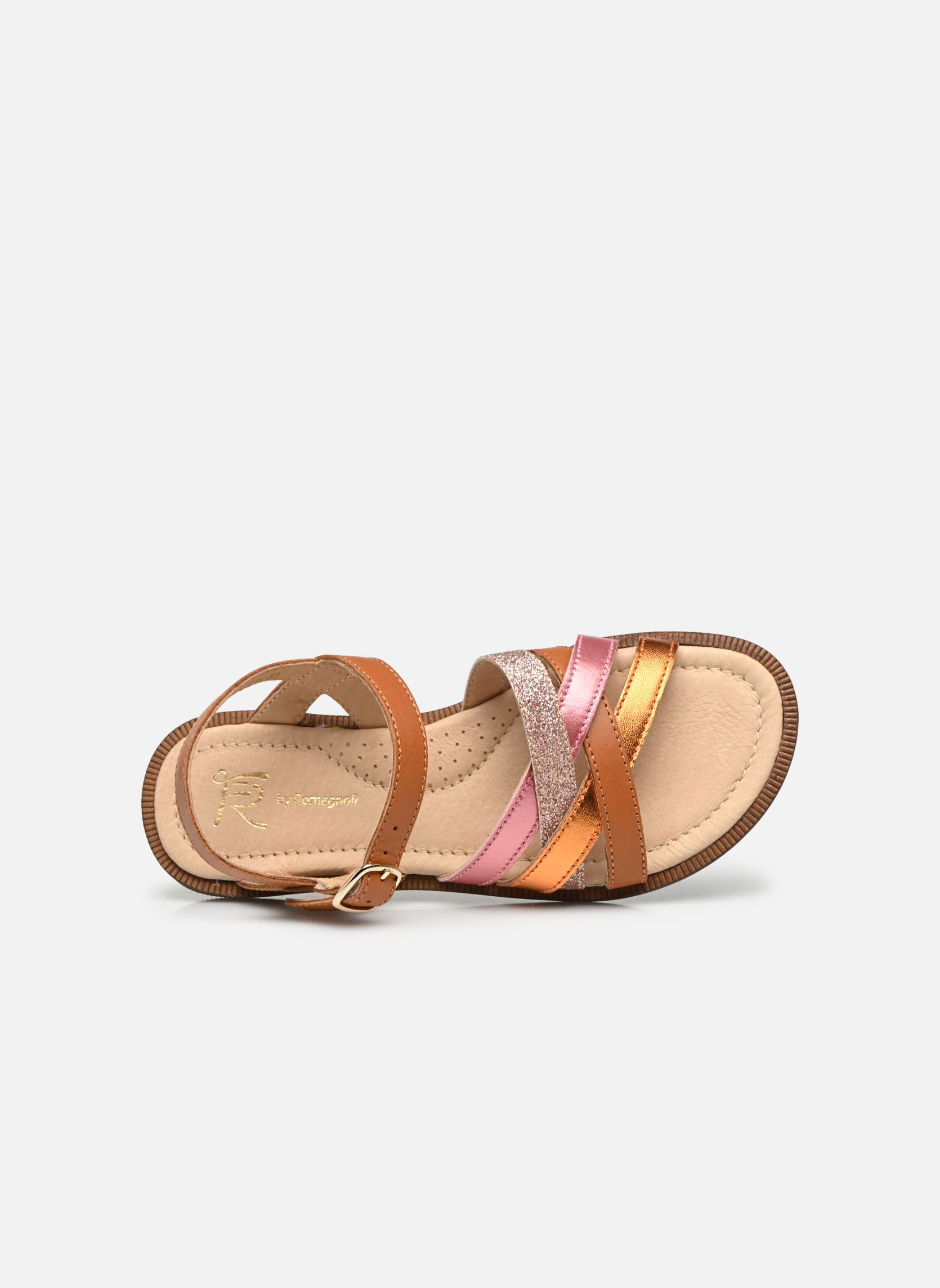 Sandalen Ponza Boucle mädchen braun Romagnoli Sandalen Ponza Boucle mädchen braun CUIR