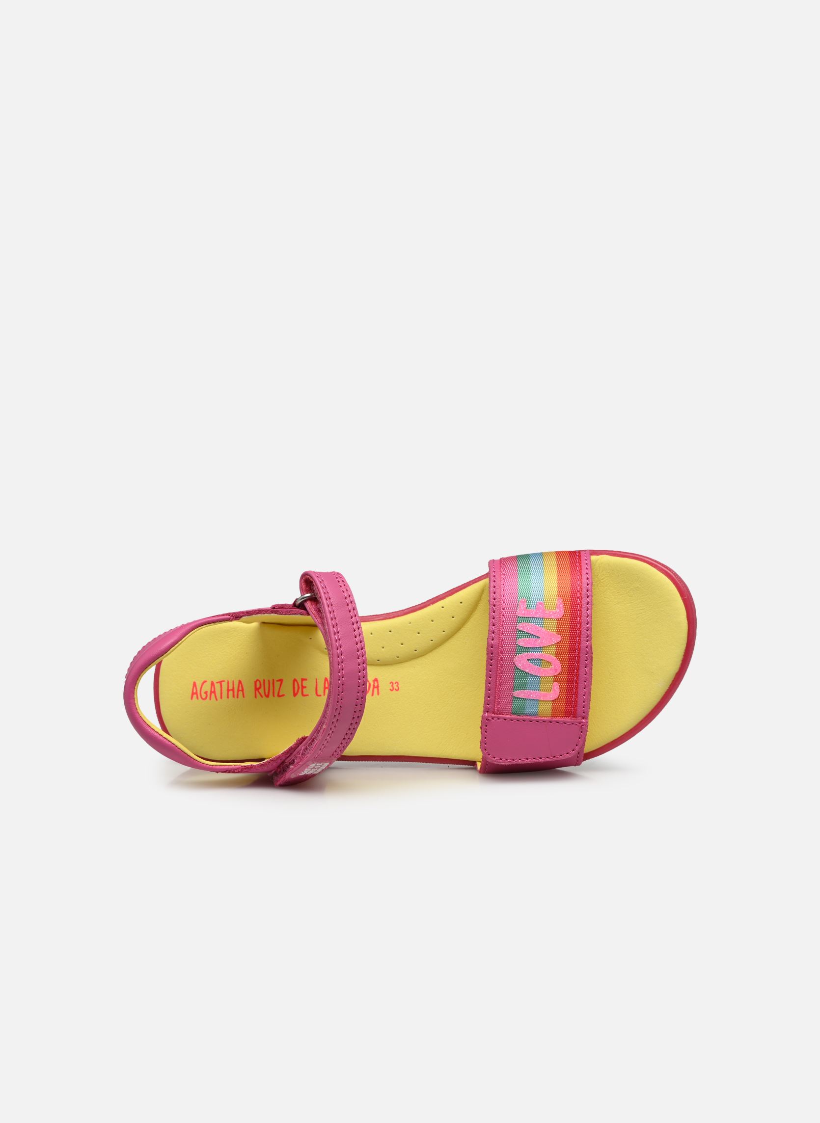 Sandali Aitana Rainbow bambina rosa Agatha Ruiz de la Prada Sandali Aitana Rainbow bambina rosa ROSE RAINBOW