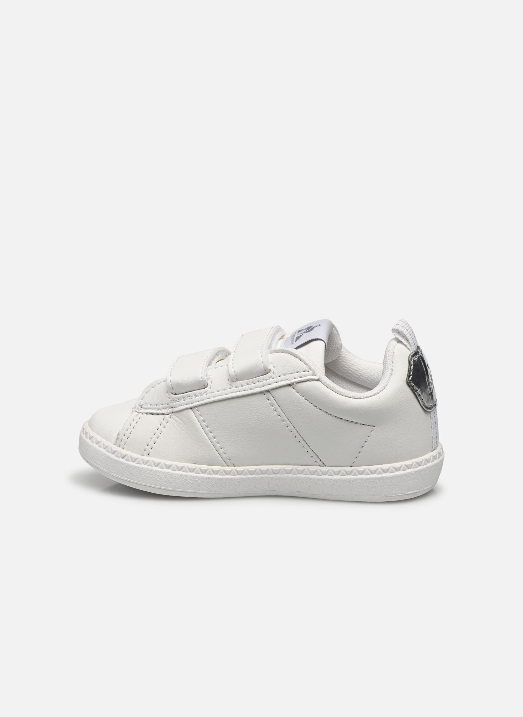Baskets basses COURTCLASSIC INF DIAMOND blanc Le Coq Sportif Baskets basses COURTCLASSIC INF DIAMOND blanc Optical White/Old Silver