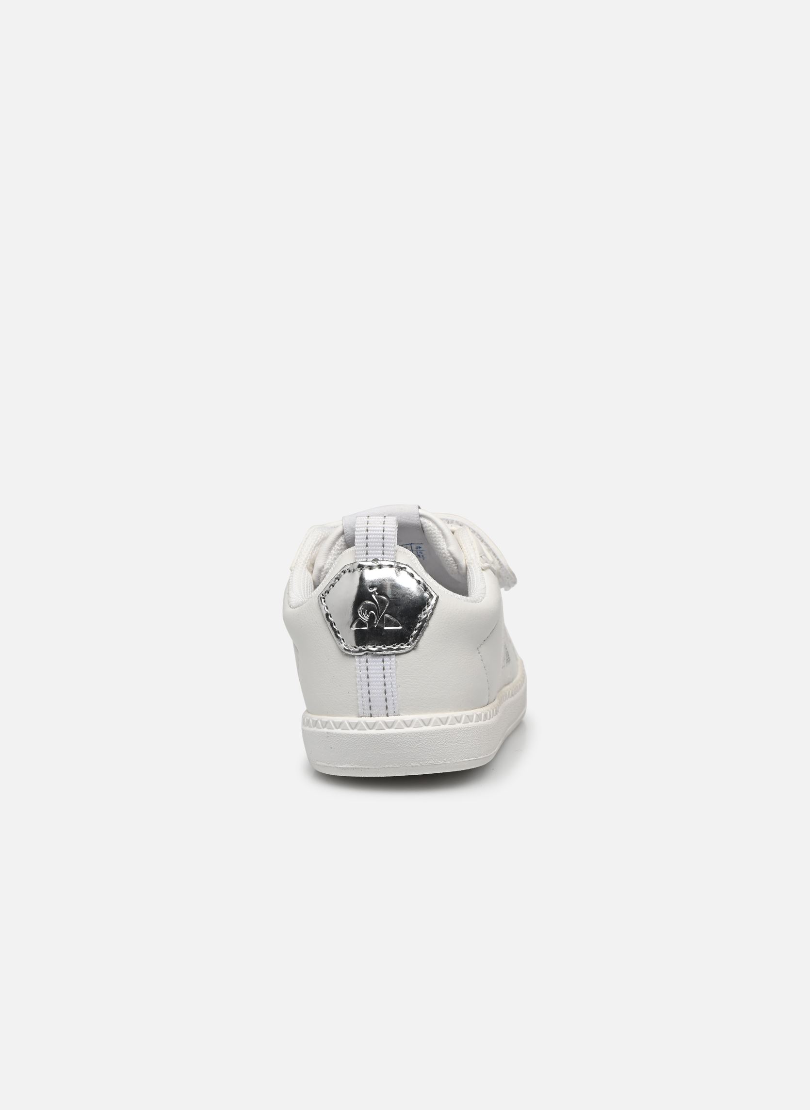 Baskets basses COURTCLASSIC INF DIAMOND blanc Le Coq Sportif Baskets basses COURTCLASSIC INF DIAMOND blanc Optical White/Old Silver