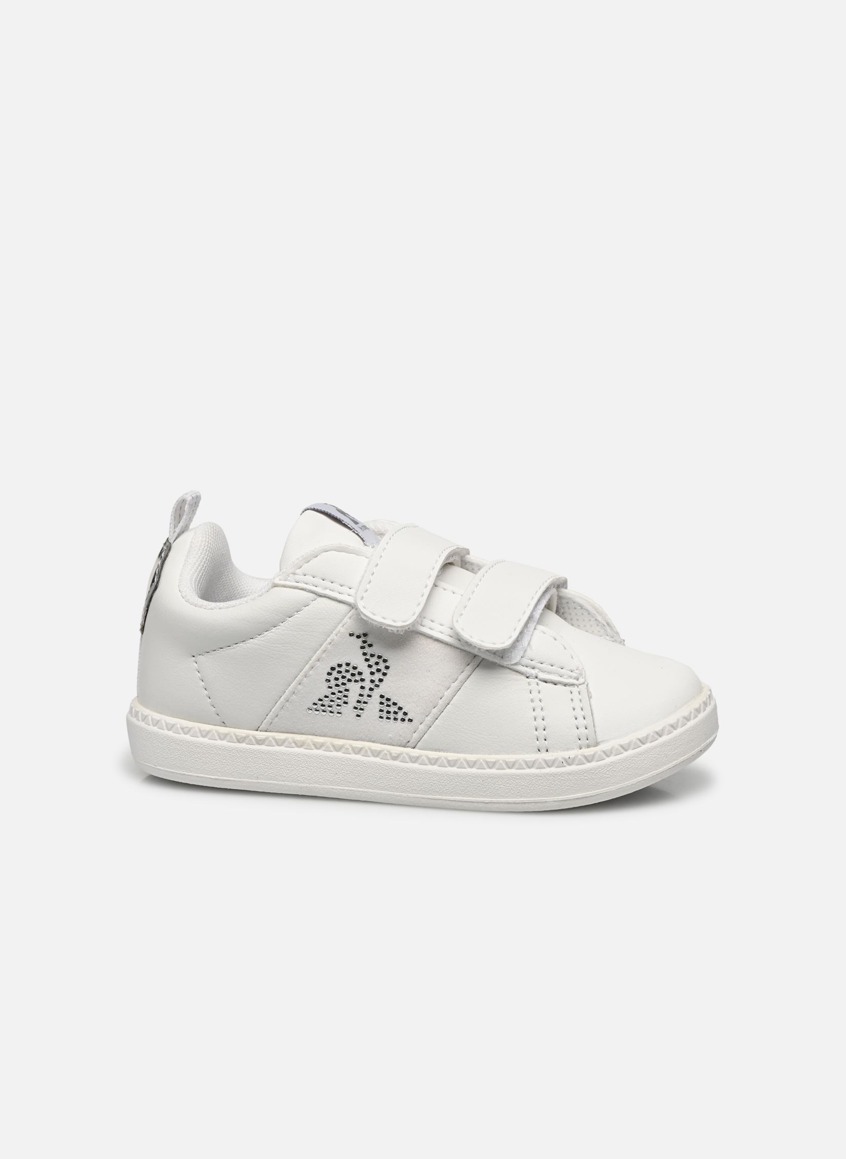 Baskets basses COURTCLASSIC INF DIAMOND blanc Le Coq Sportif Baskets basses COURTCLASSIC INF DIAMOND blanc Optical White/Old Silver