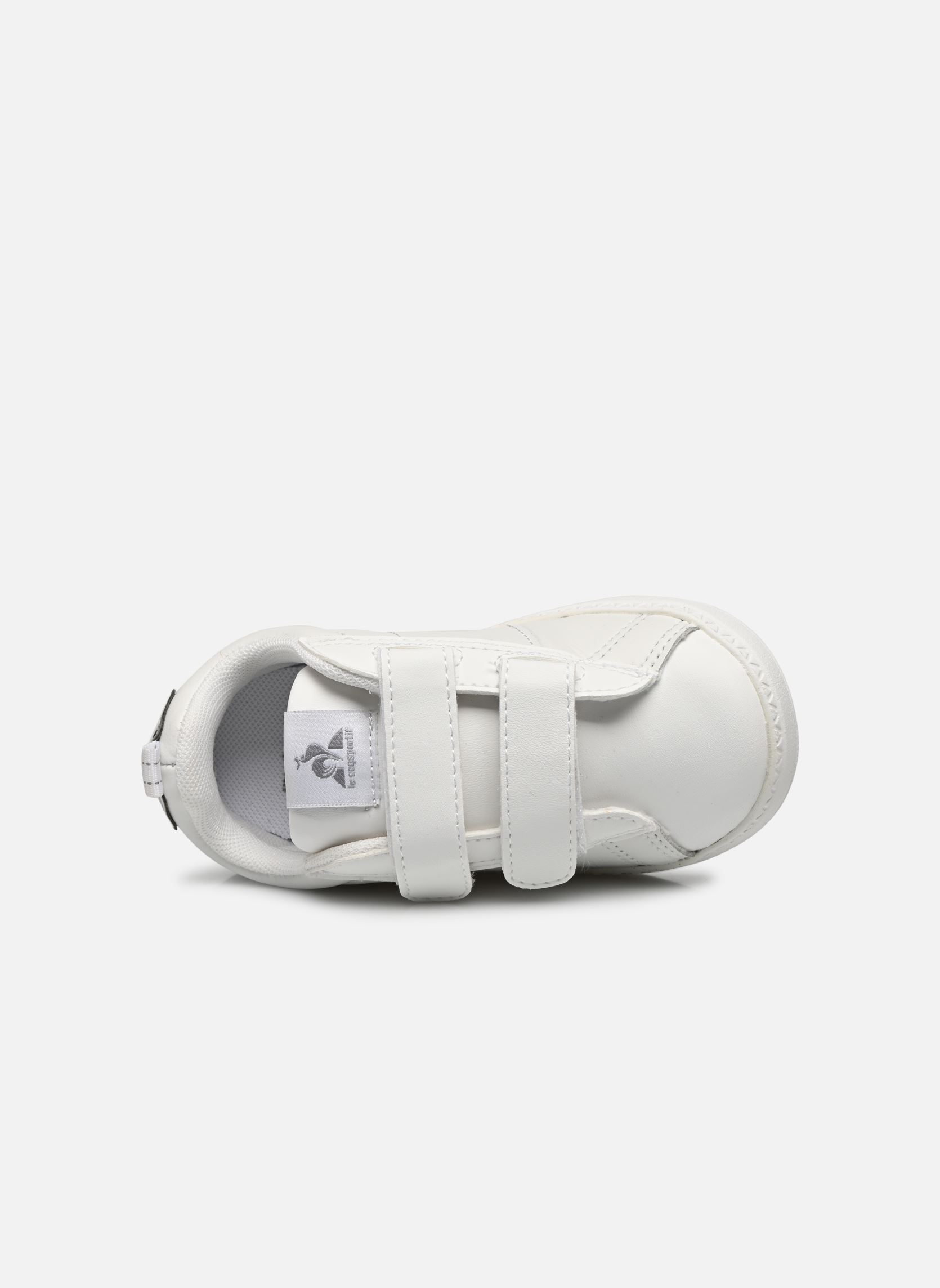 Baskets basses COURTCLASSIC INF DIAMOND blanc Le Coq Sportif Baskets basses COURTCLASSIC INF DIAMOND blanc Optical White/Old Silver