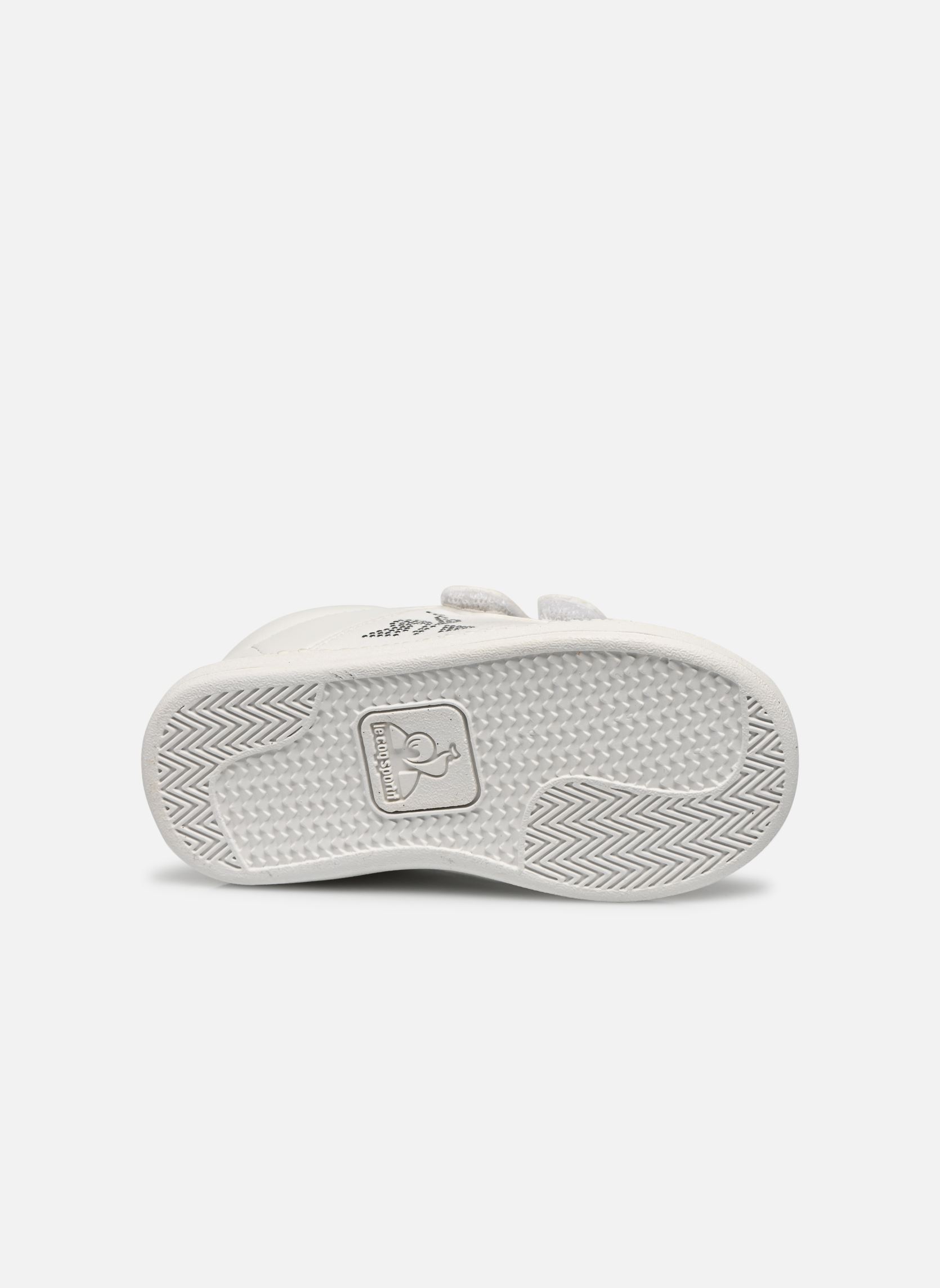 Baskets basses COURTCLASSIC INF DIAMOND blanc Le Coq Sportif Baskets basses COURTCLASSIC INF DIAMOND blanc Optical White/Old Silver