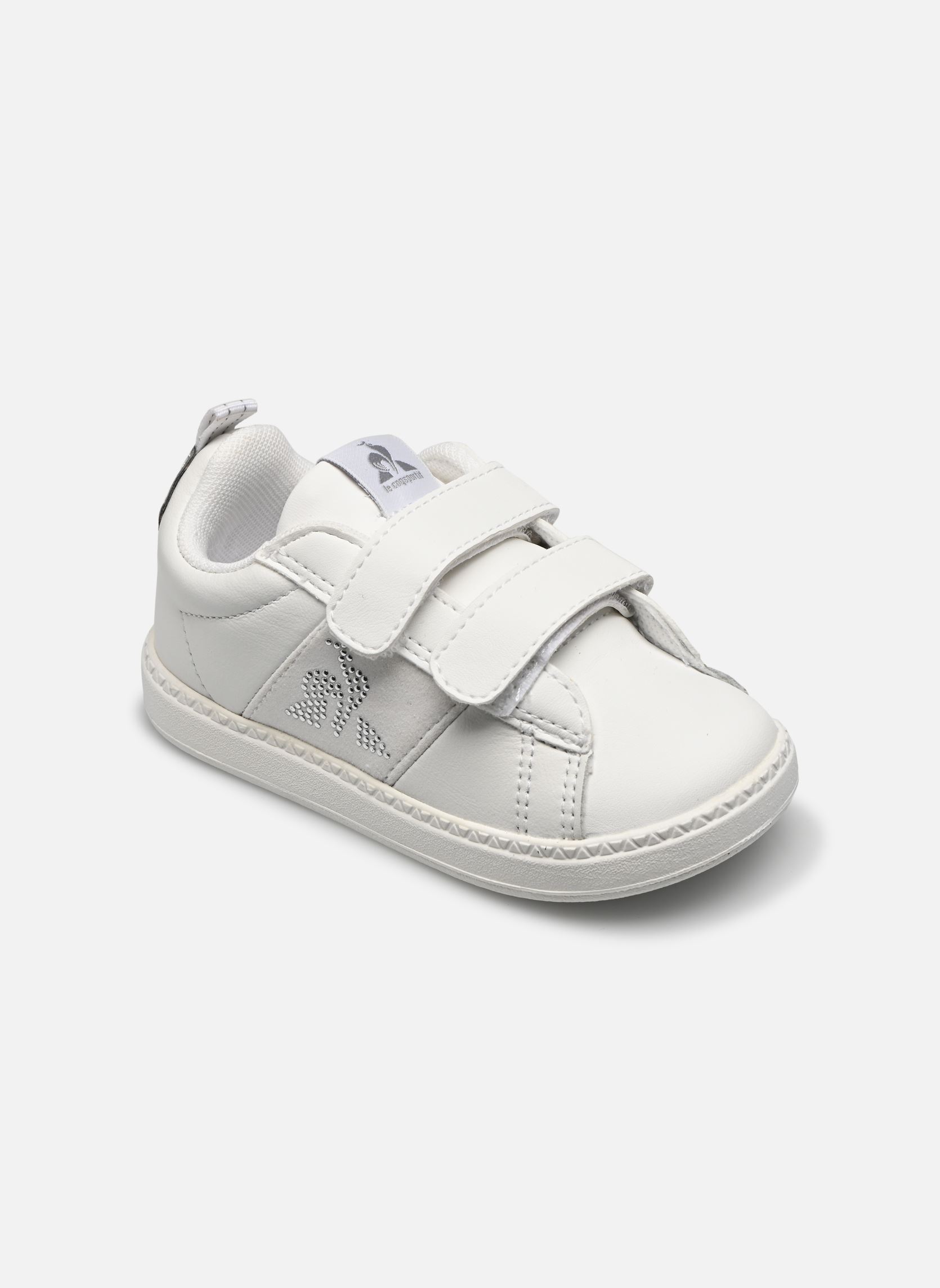Baskets basses COURTCLASSIC INF DIAMOND blanc Le Coq Sportif Baskets basses COURTCLASSIC INF DIAMOND blanc Optical White/Old Silver