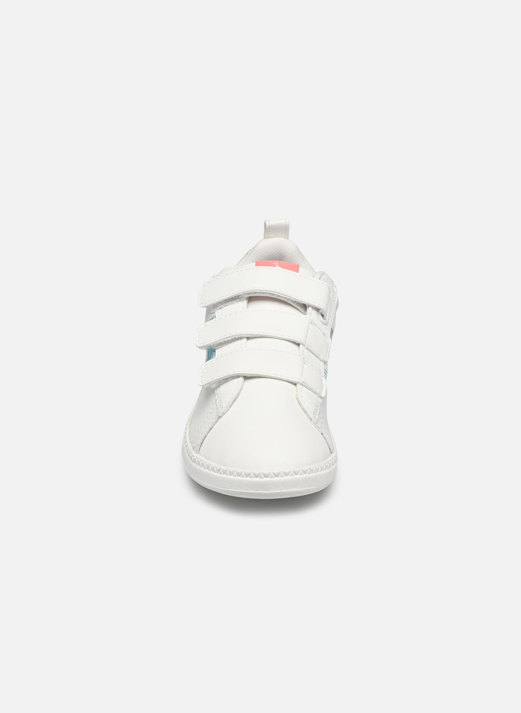 Niedrige Sneaker COURTCLASSIC PS FLORAL mädchen weiß Le Coq Sportif Niedrige Sneaker COURTCLASSIC PS FLORAL mädchen weiß OPTICAL WHITE/SHELL PINK