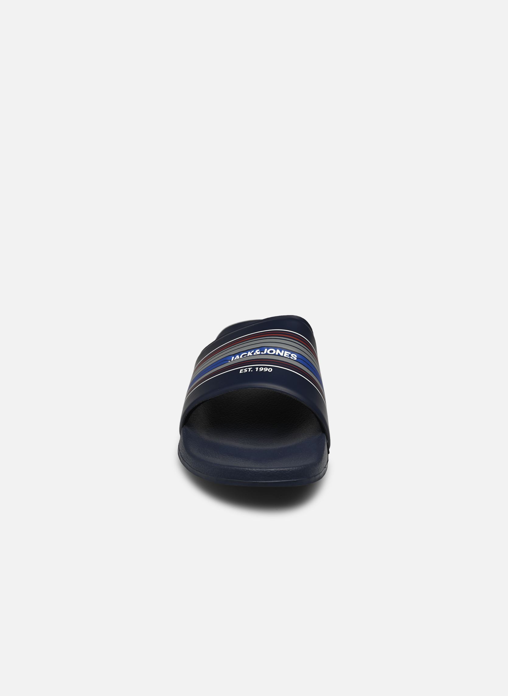 Sandales et mules JFWLEWIS STRIPE SLIDER homme bleu Jack & Jones Sandales et mules JFWLEWIS STRIPE SLIDER homme bleu Navy Blazer 2