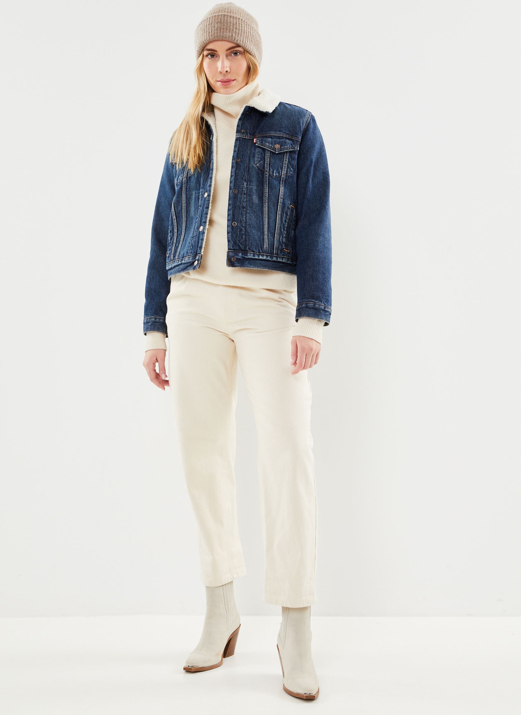 Vestes en jean Original Sherpa Trucker femme bleu Levi's Vestes en jean Original Sherpa Trucker femme bleu THAT NEW NEW