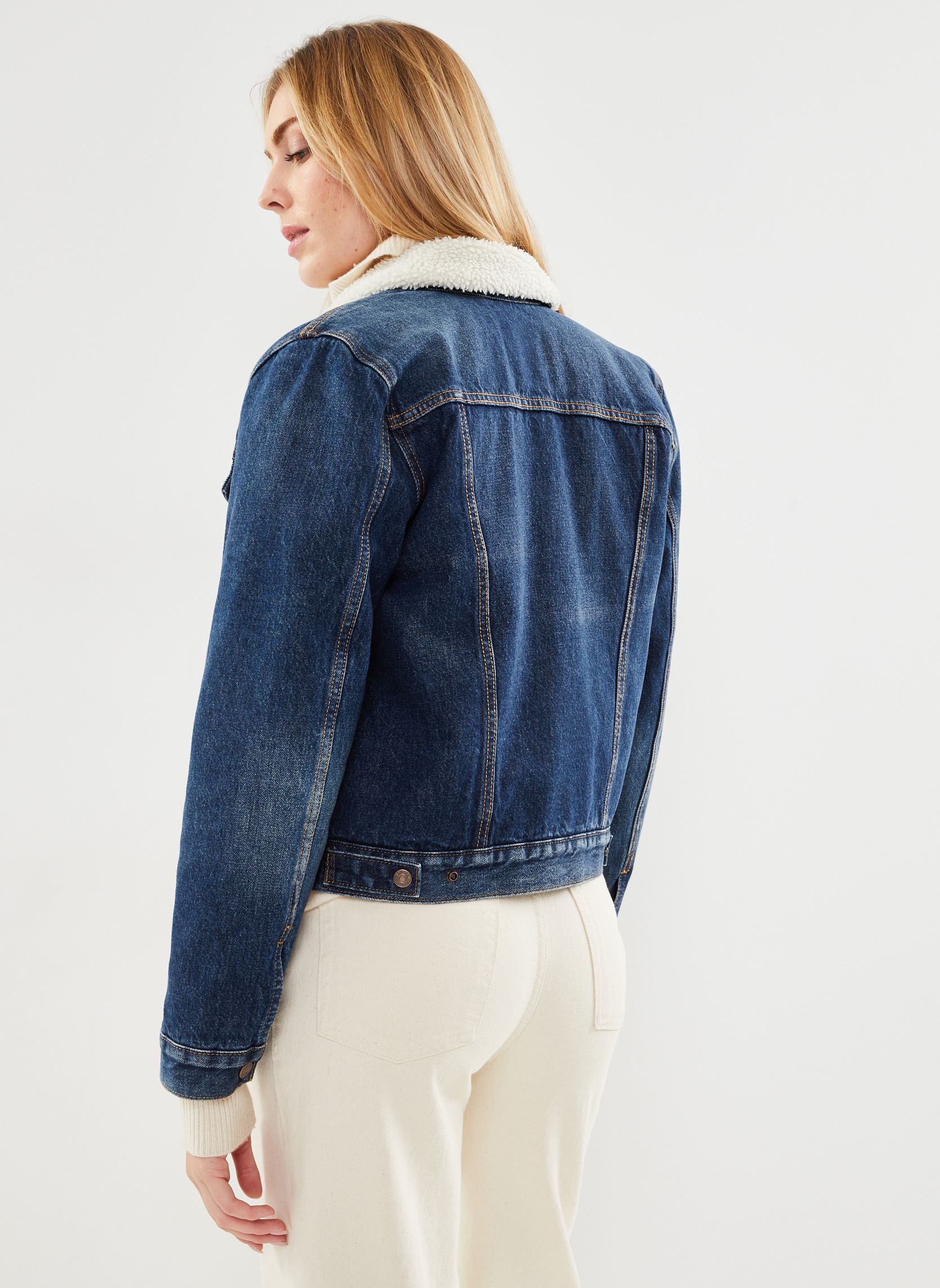 Vestes en jean Original Sherpa Trucker femme bleu Levi's Vestes en jean Original Sherpa Trucker femme bleu THAT NEW NEW