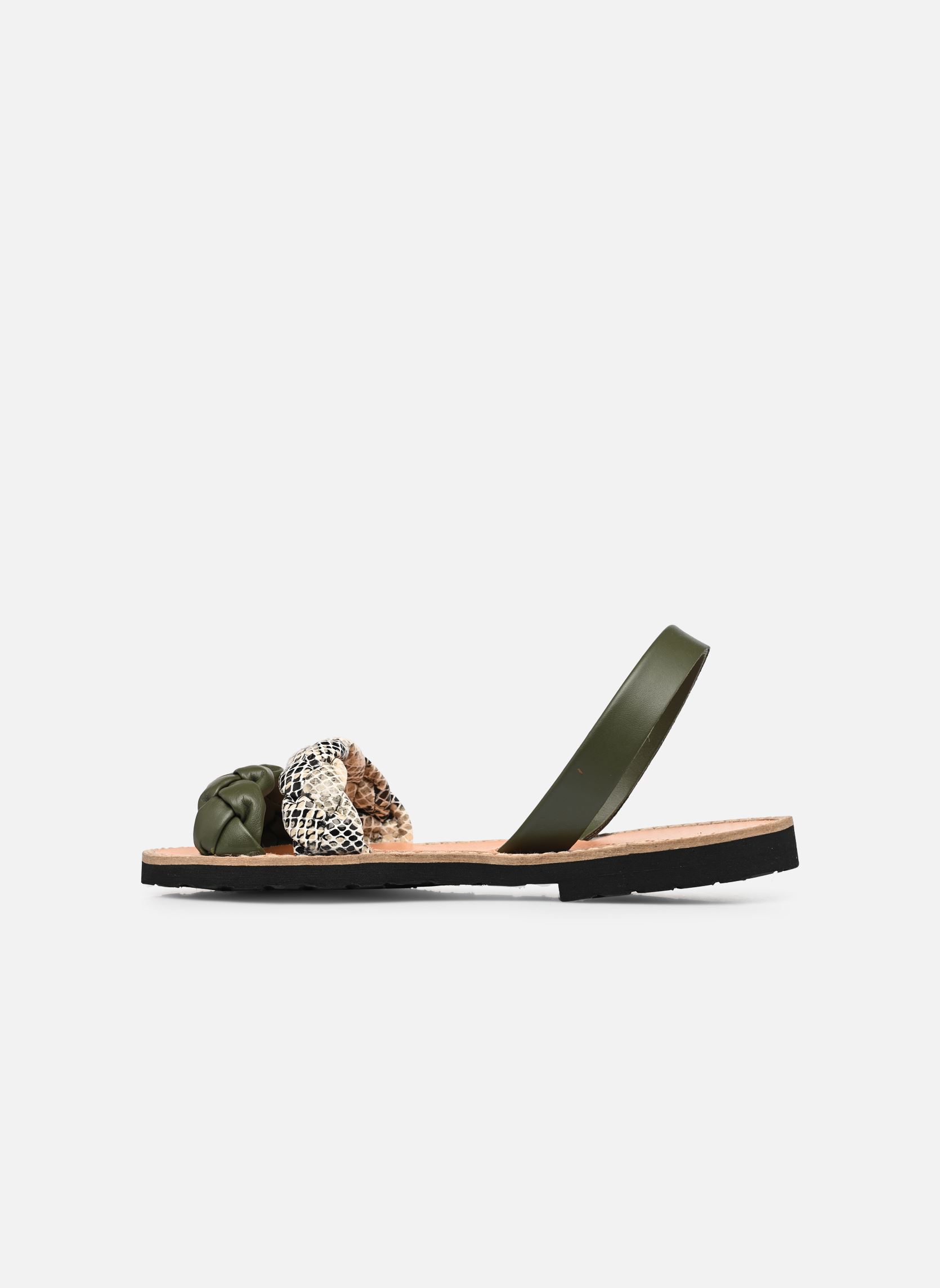 Sandales Avarca Cabrera Army/Reptile Sable femme vert Minorquines Sandales Avarca Cabrera Army/Reptile Sable femme vert ARMY/REPTILE SABLE