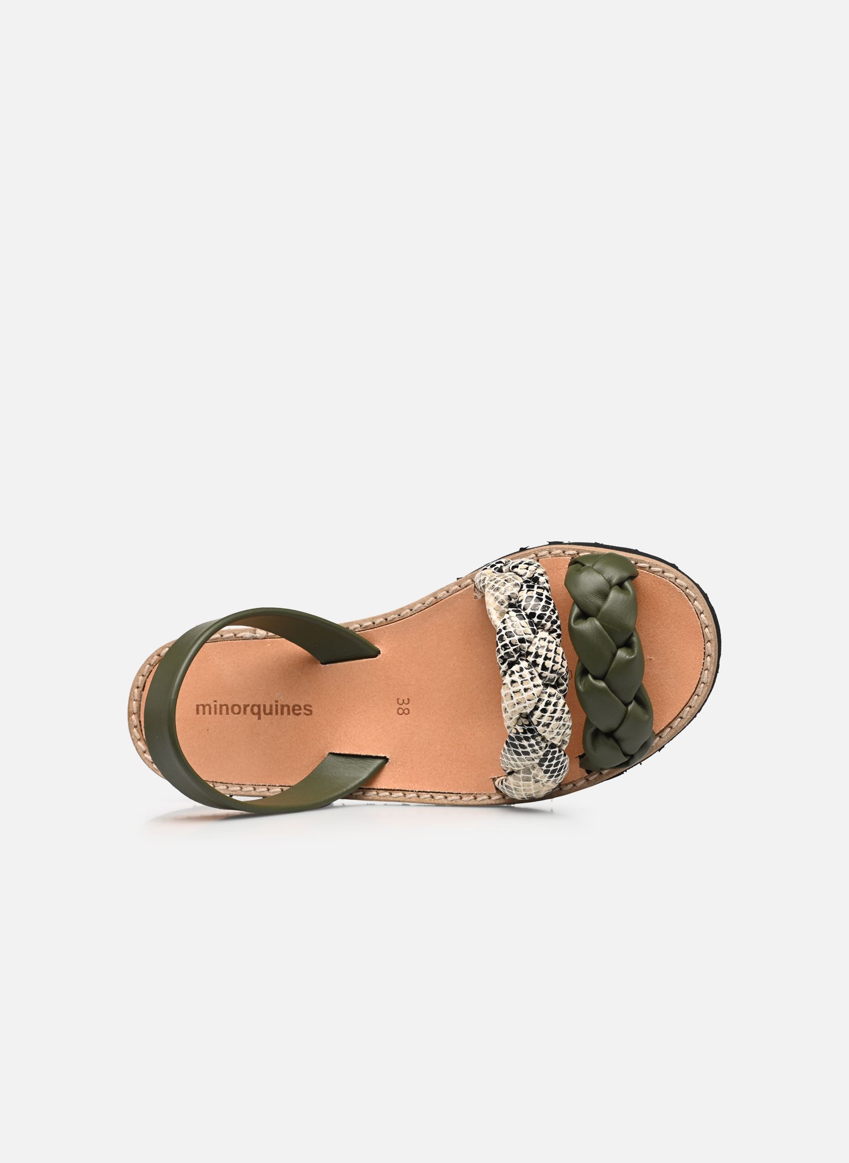 Sandales Avarca Cabrera Army/Reptile Sable femme vert Minorquines Sandales Avarca Cabrera Army/Reptile Sable femme vert ARMY/REPTILE SABLE