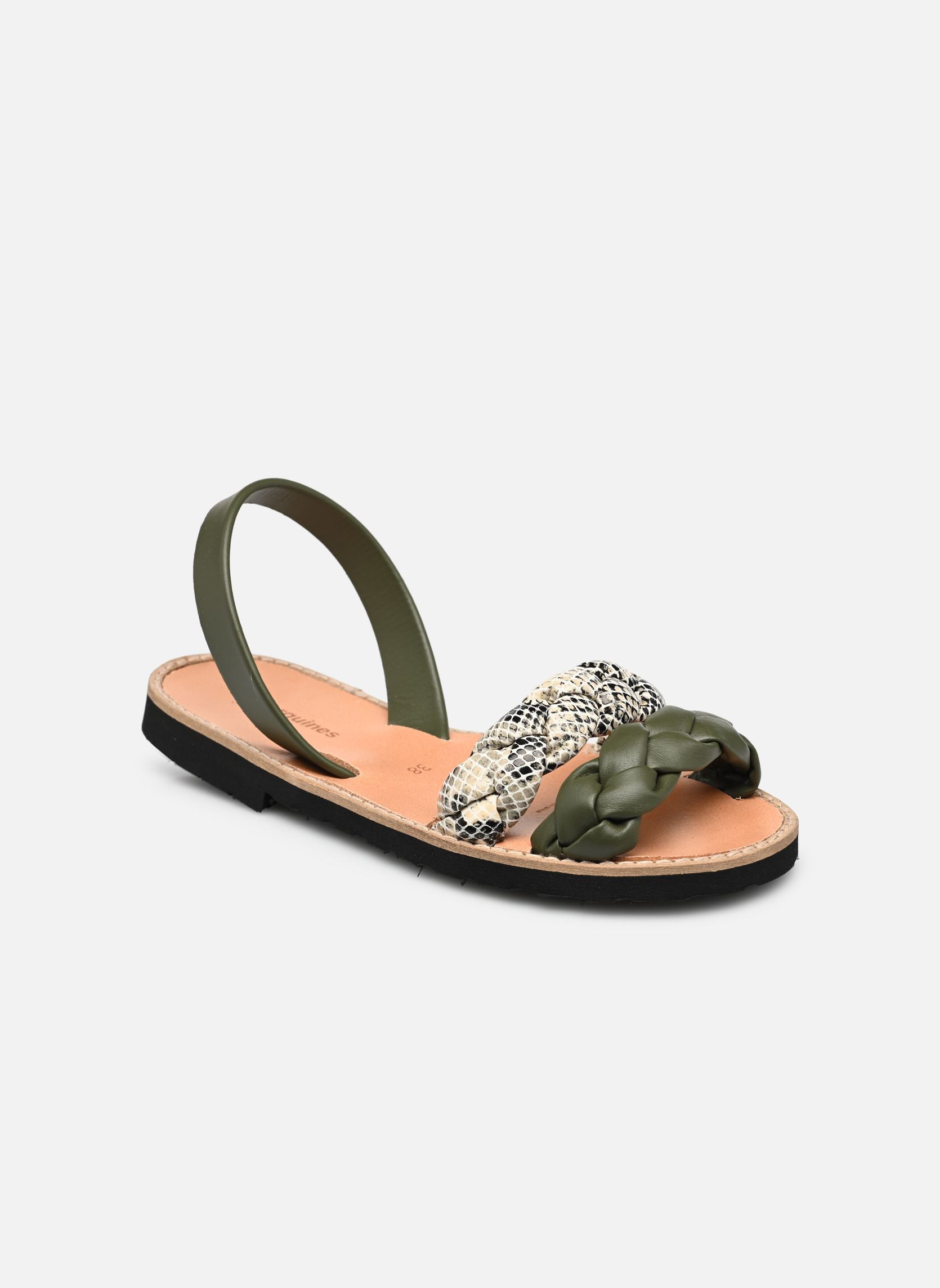Sandales Avarca Cabrera Army/Reptile Sable femme vert Minorquines Sandales Avarca Cabrera Army/Reptile Sable femme vert ARMY/REPTILE SABLE