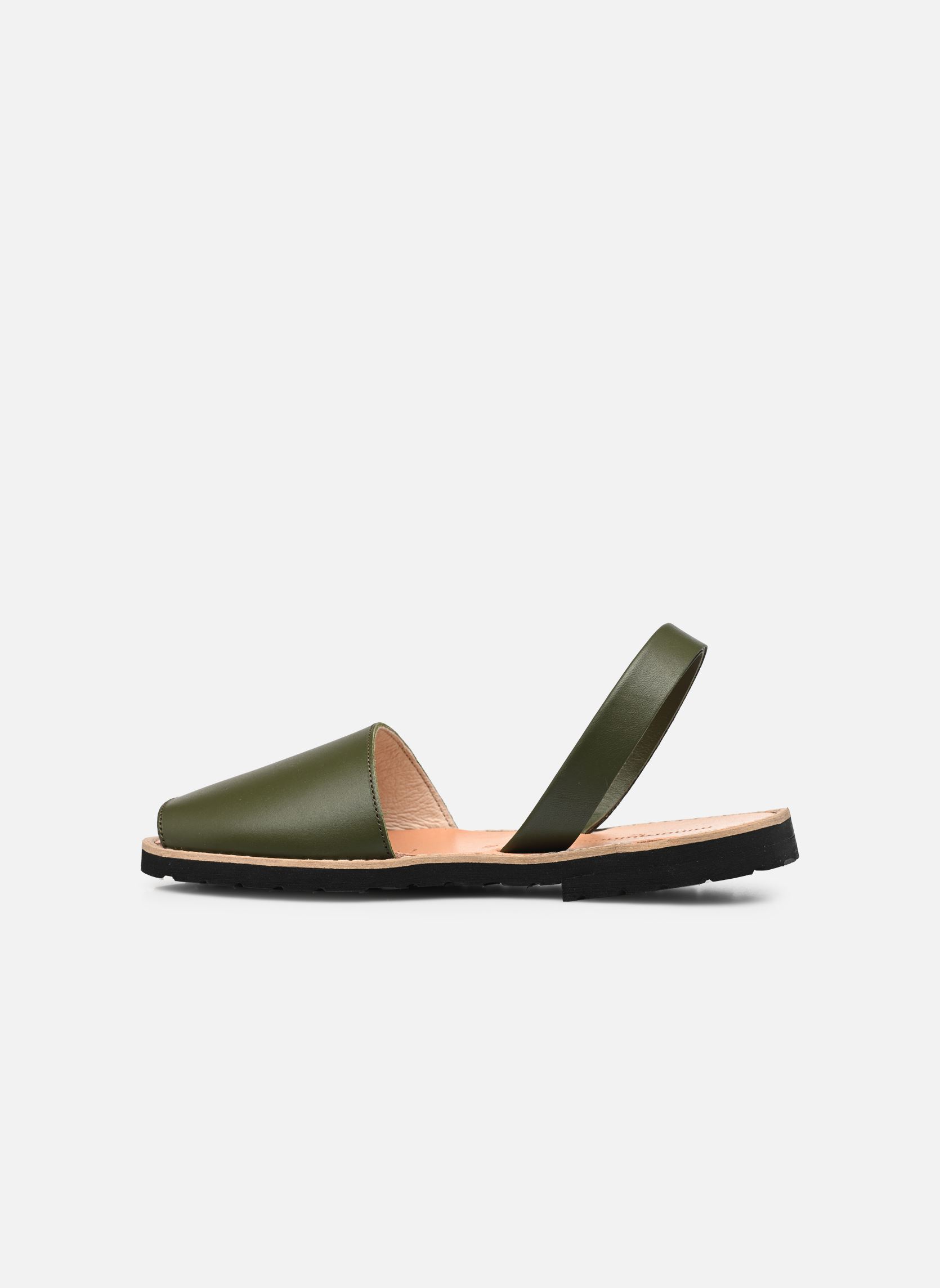 Sandales Avarca Cuir Army femme vert Minorquines Sandales Avarca Cuir Army femme vert ARMY