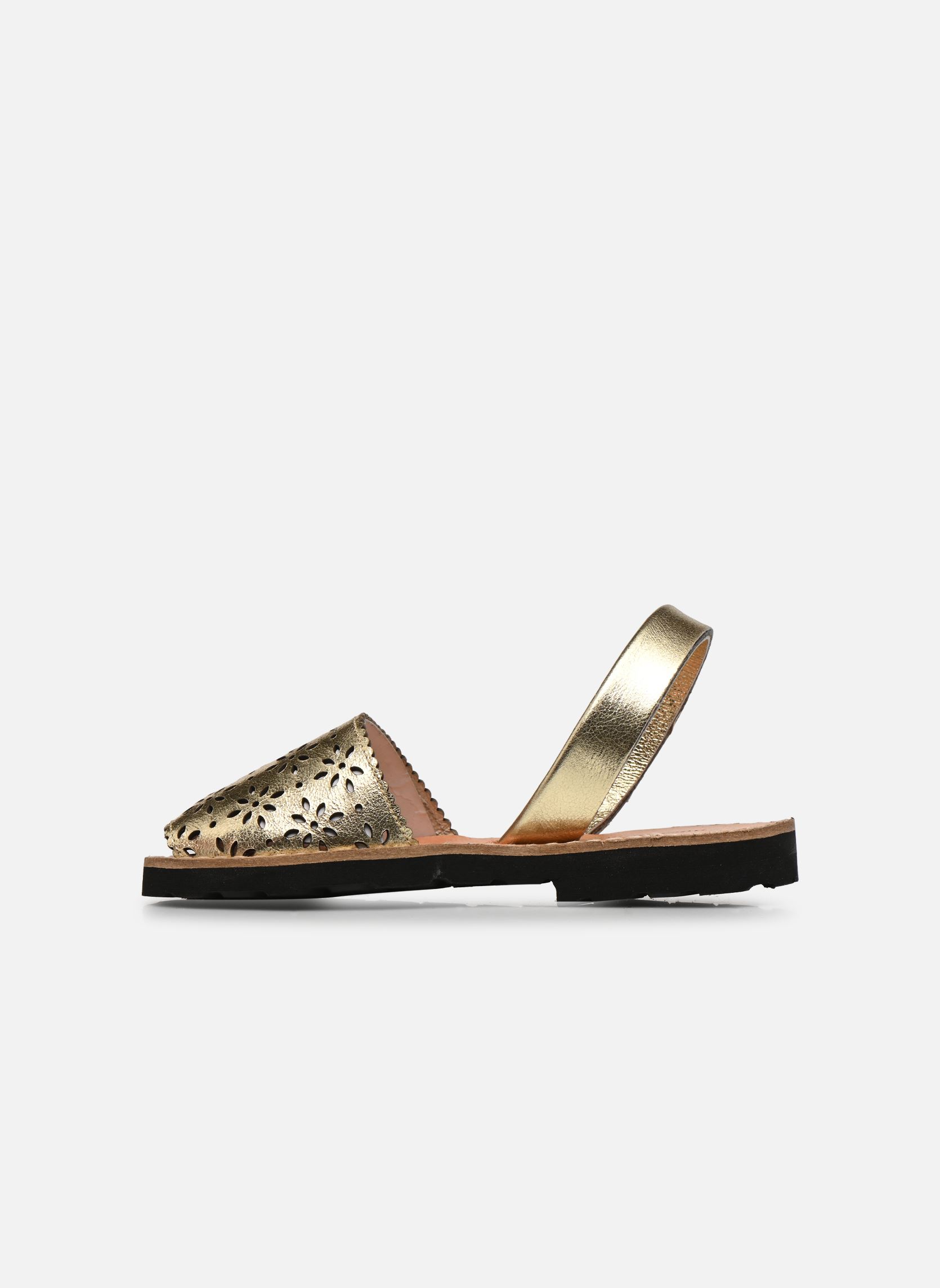 Sandali Avarca Cuir Perforé Fleur Oro bambina oro e bronzo Minorquines Sandali Avarca Cuir Perforé Fleur Oro bambina oro e bronzo ORO