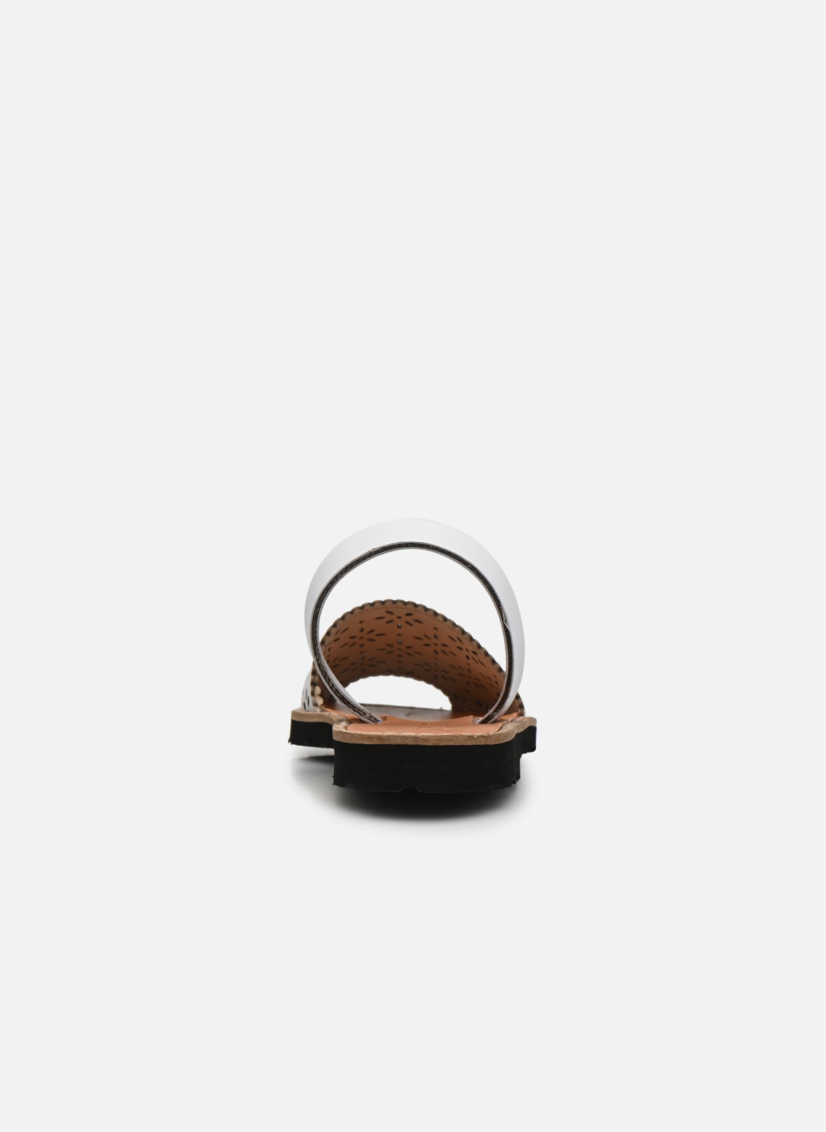 Sandalias Avarca Cuir Perforé Fleur Blanco niña blanco Minorquines Sandalias Avarca Cuir Perforé Fleur Blanco niña blanco BLANCO