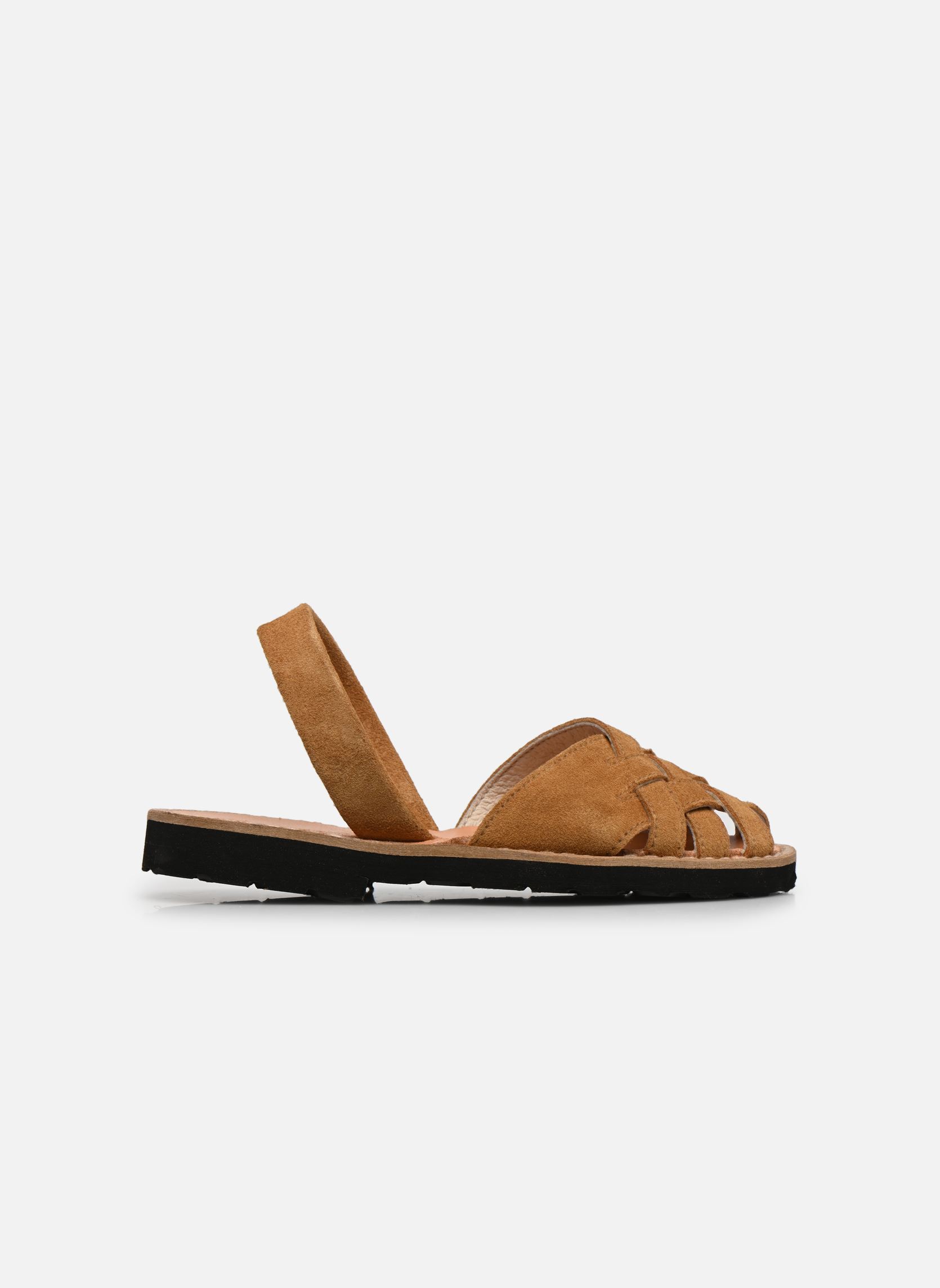 Sandales Avarca Compostelle Velours Naturel fille marron Minorquines Sandales Avarca Compostelle Velours Naturel fille marron NATUREL