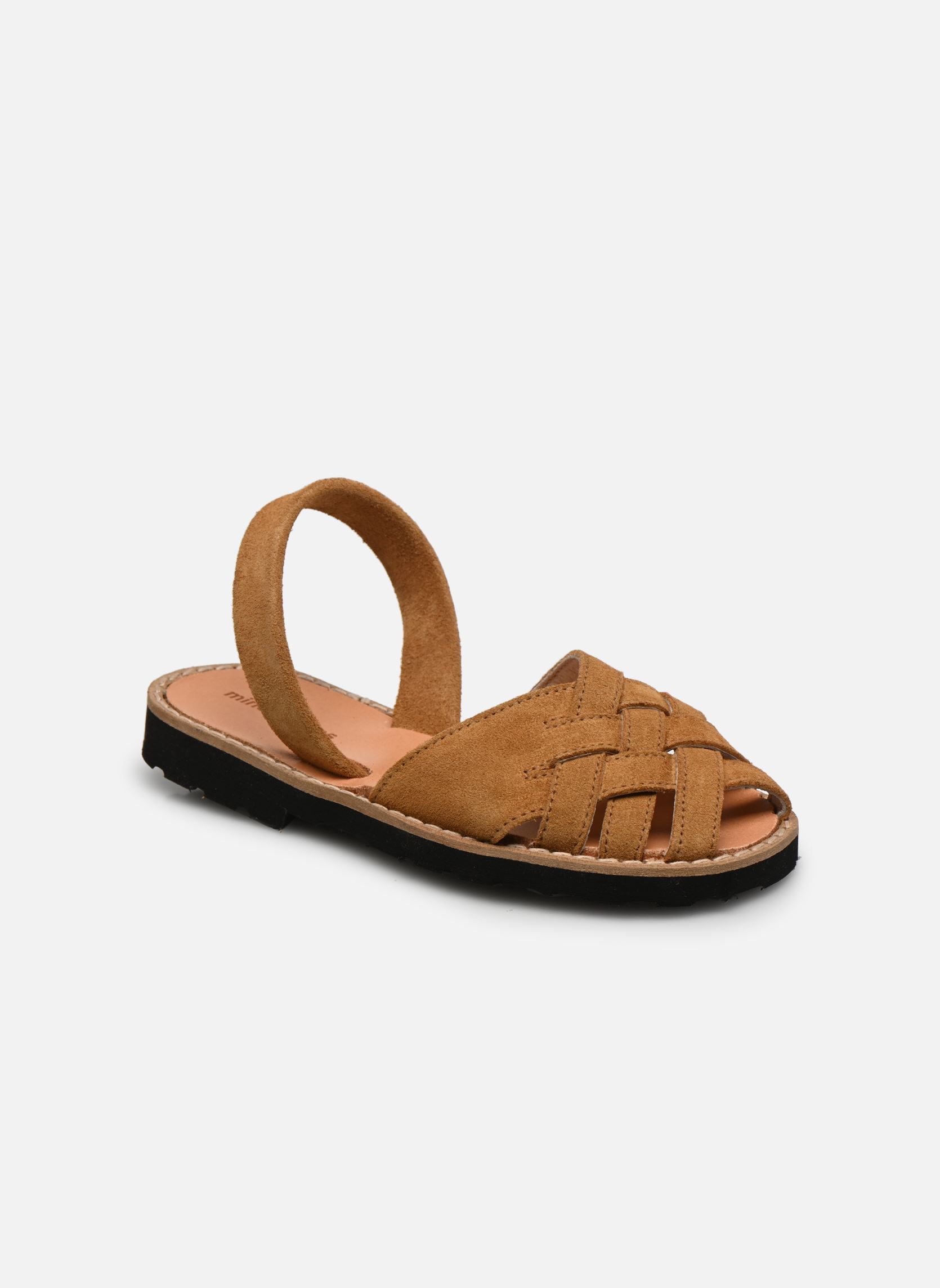 Sandales Avarca Compostelle Velours Naturel fille marron Minorquines Sandales Avarca Compostelle Velours Naturel fille marron NATUREL