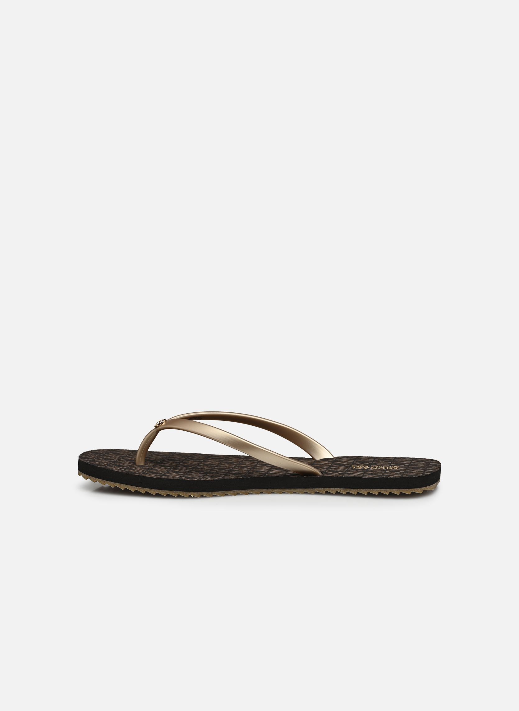 Slippers JINX FLIP FLOP dames goud en brons Michael Michael Kors Slippers JINX FLIP FLOP dames goud en brons BRN/PLGOLD