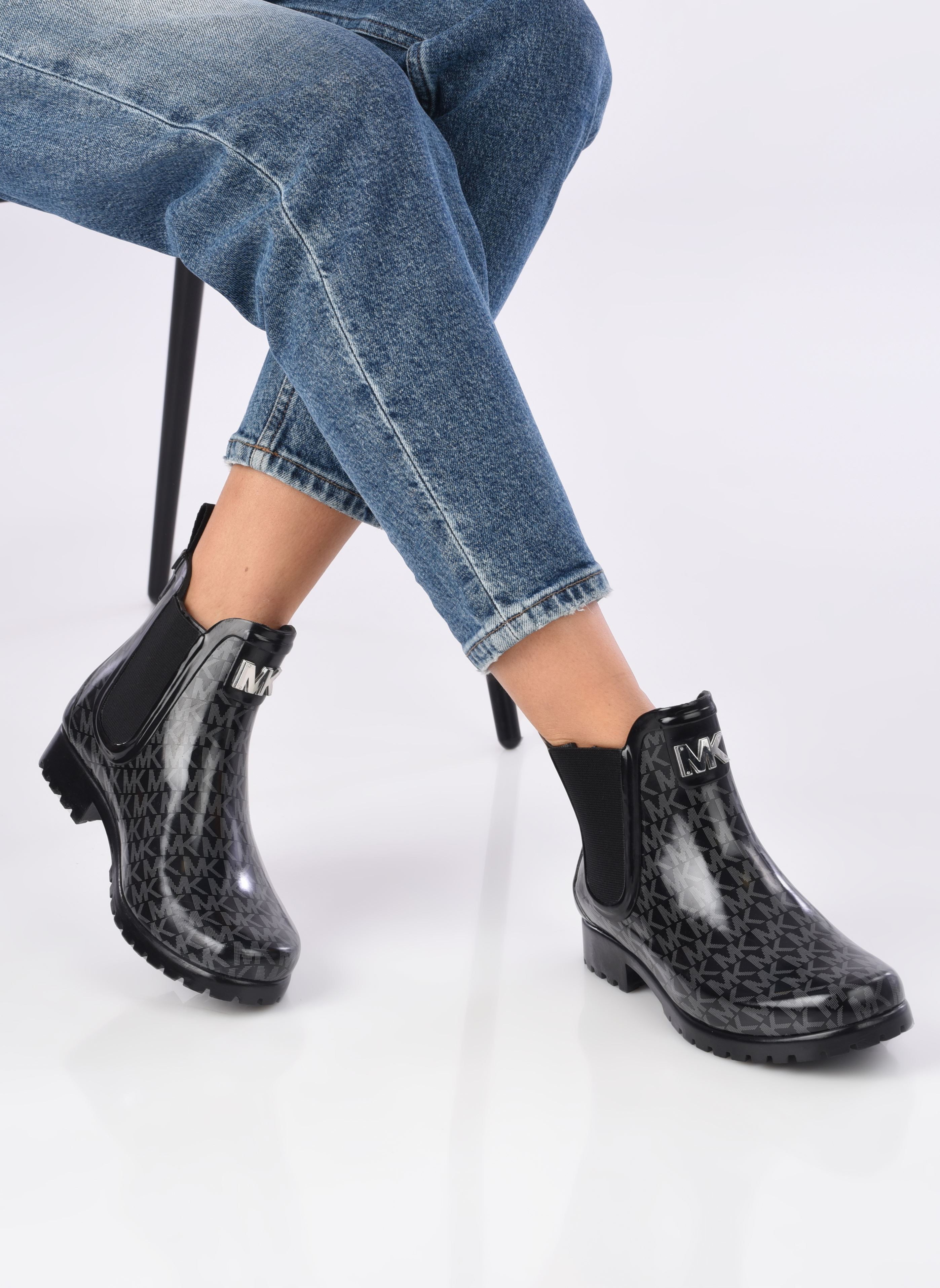 Niedrige Ankle Boots SIDNEY damen schwarz Michael Michael Kors Niedrige Ankle Boots SIDNEY damen schwarz BLACK/BLACK