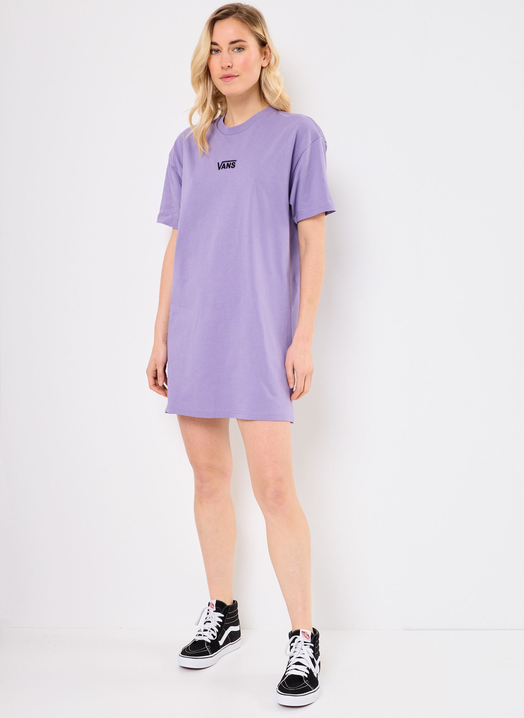 Jurken Wm Center Vee Tee Dress dames paars Vans Jurken Wm Center Vee Tee Dress dames paars PURPLE HAZE