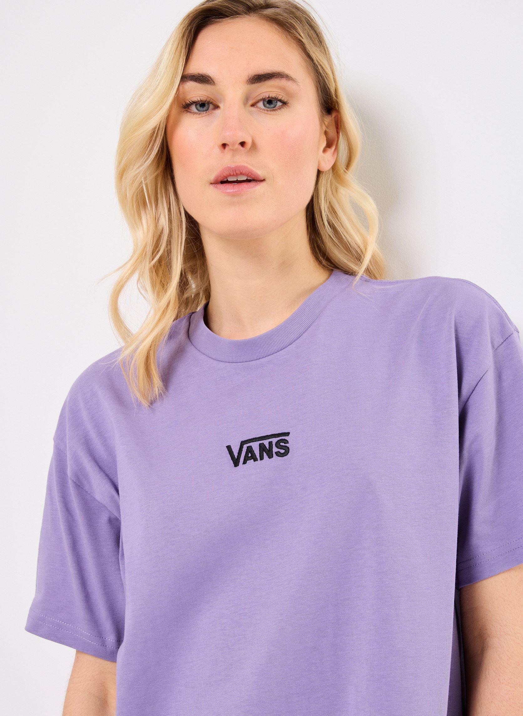 Jurken Wm Center Vee Tee Dress dames paars Vans Jurken Wm Center Vee Tee Dress dames paars PURPLE HAZE