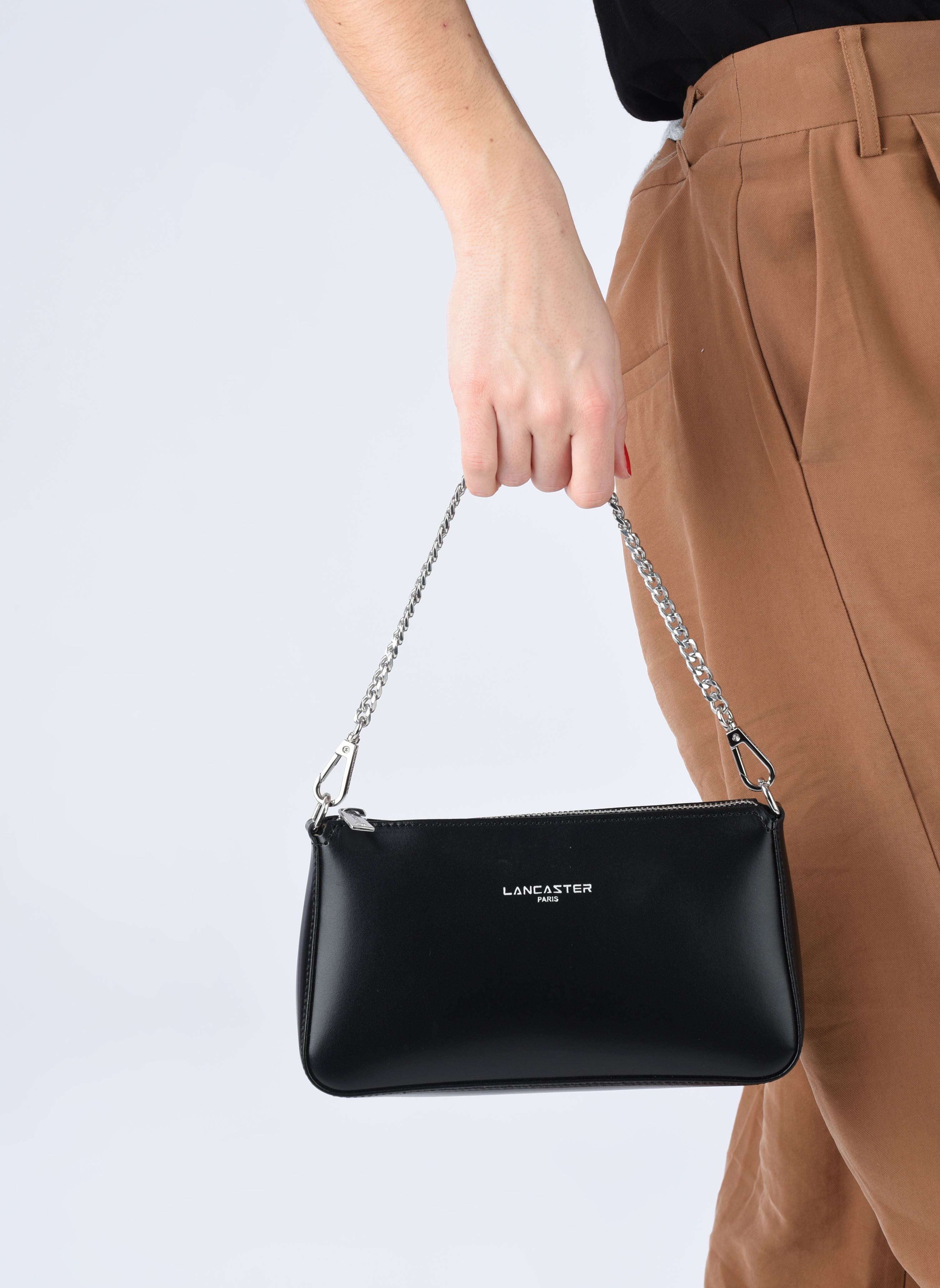 Bandolera Trotteur Zippée S Suave Even mujer negro Lancaster Bandolera Trotteur Zippée S Suave Even mujer negro NOIR