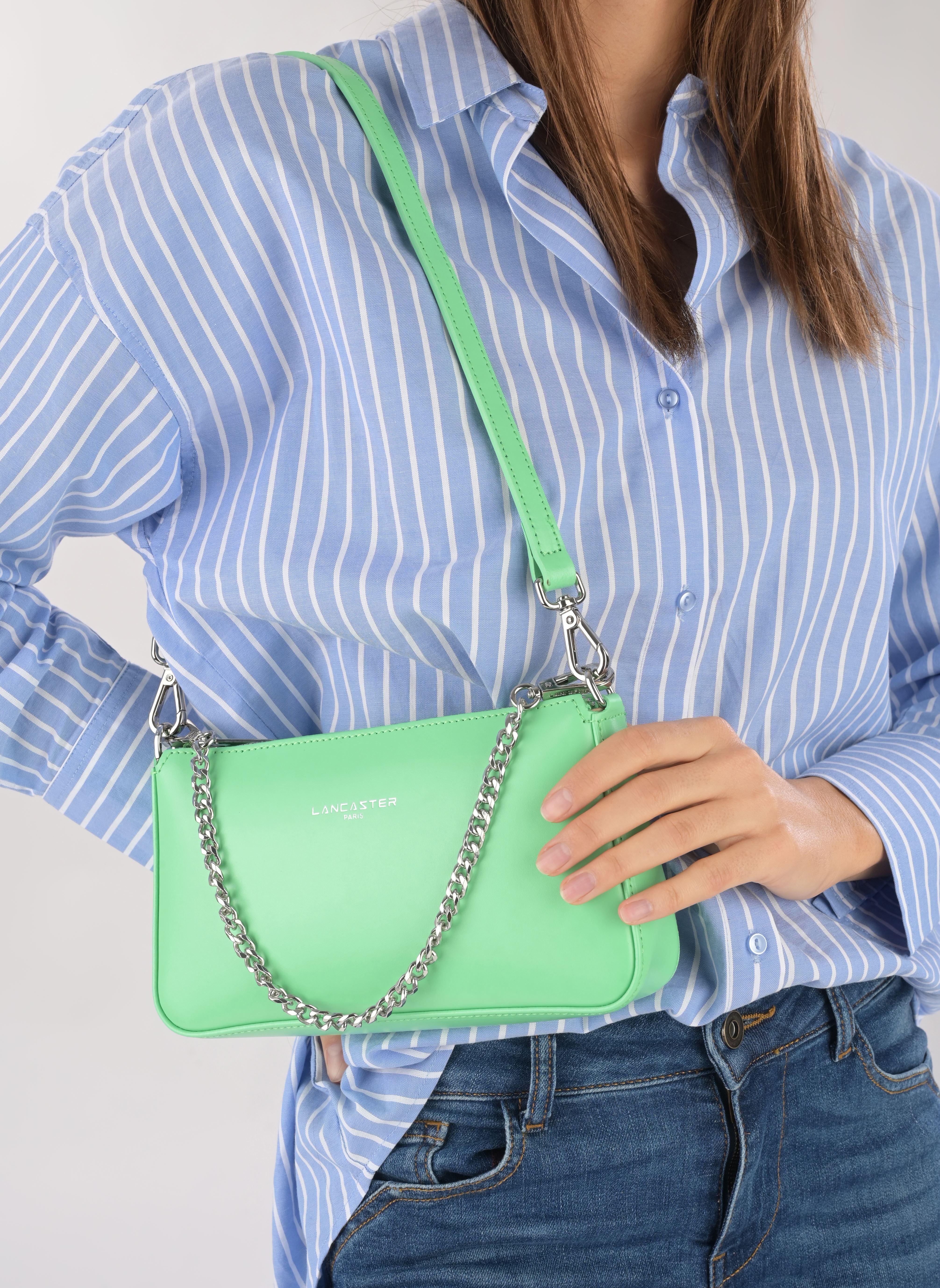 Sacs bandoulière Trotteur Zippée S Suave Even femme vert Lancaster Sacs bandoulière Trotteur Zippée S Suave Even femme vert VERT ÉCOLO