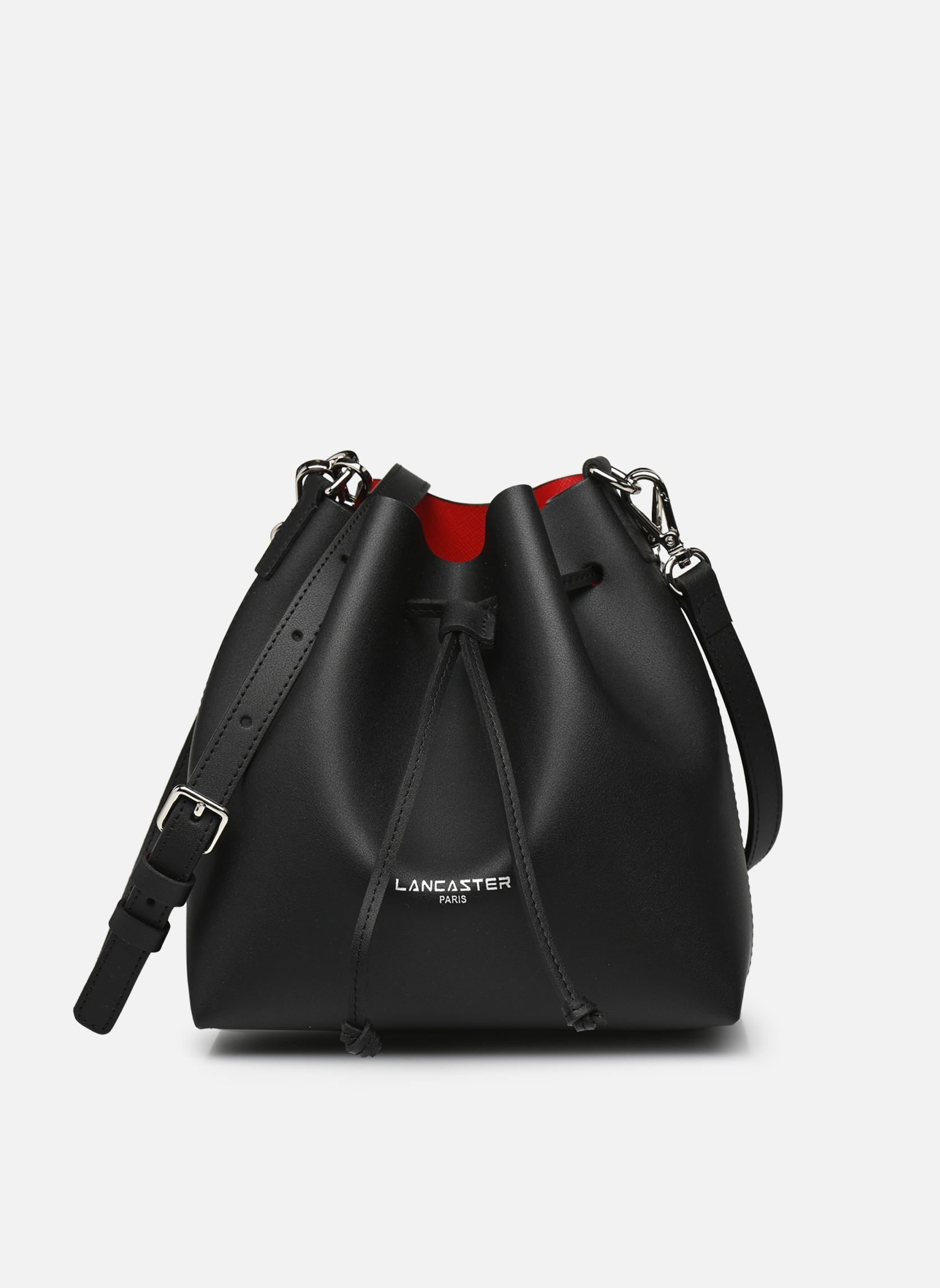 Sacs bandoulière Sac Bourse A lacets coulissants S Pur & femme noir Lancaster Sacs bandoulière Sac Bourse A lacets coulissants S Pur & femme noir NOIR - IN - ROUGE
