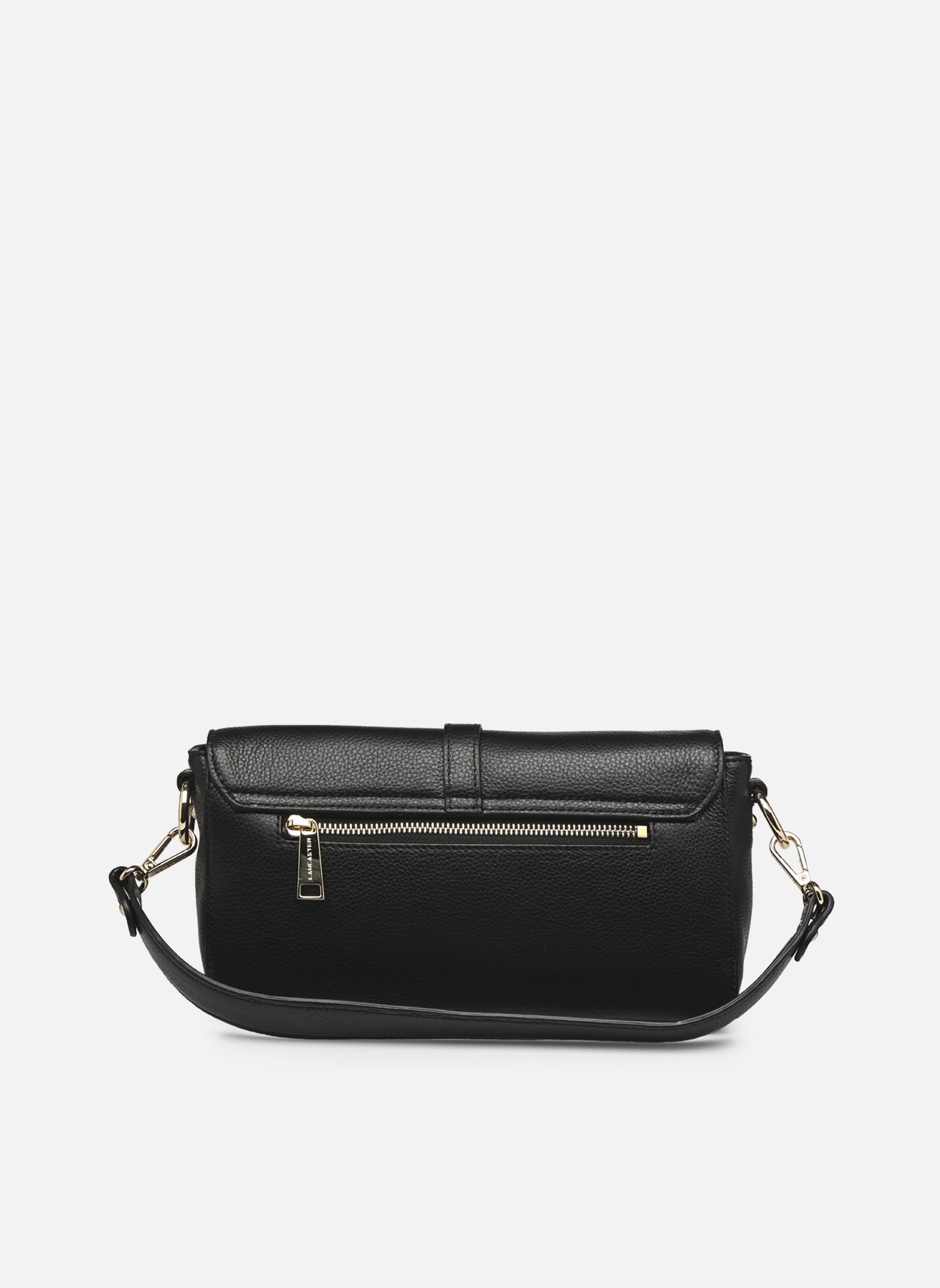 Sacs à main Sac Baguette A rabat avec fermoir Foulon femme noir Lancaster Sacs à main Sac Baguette A rabat avec fermoir Foulon femme noir NOIR