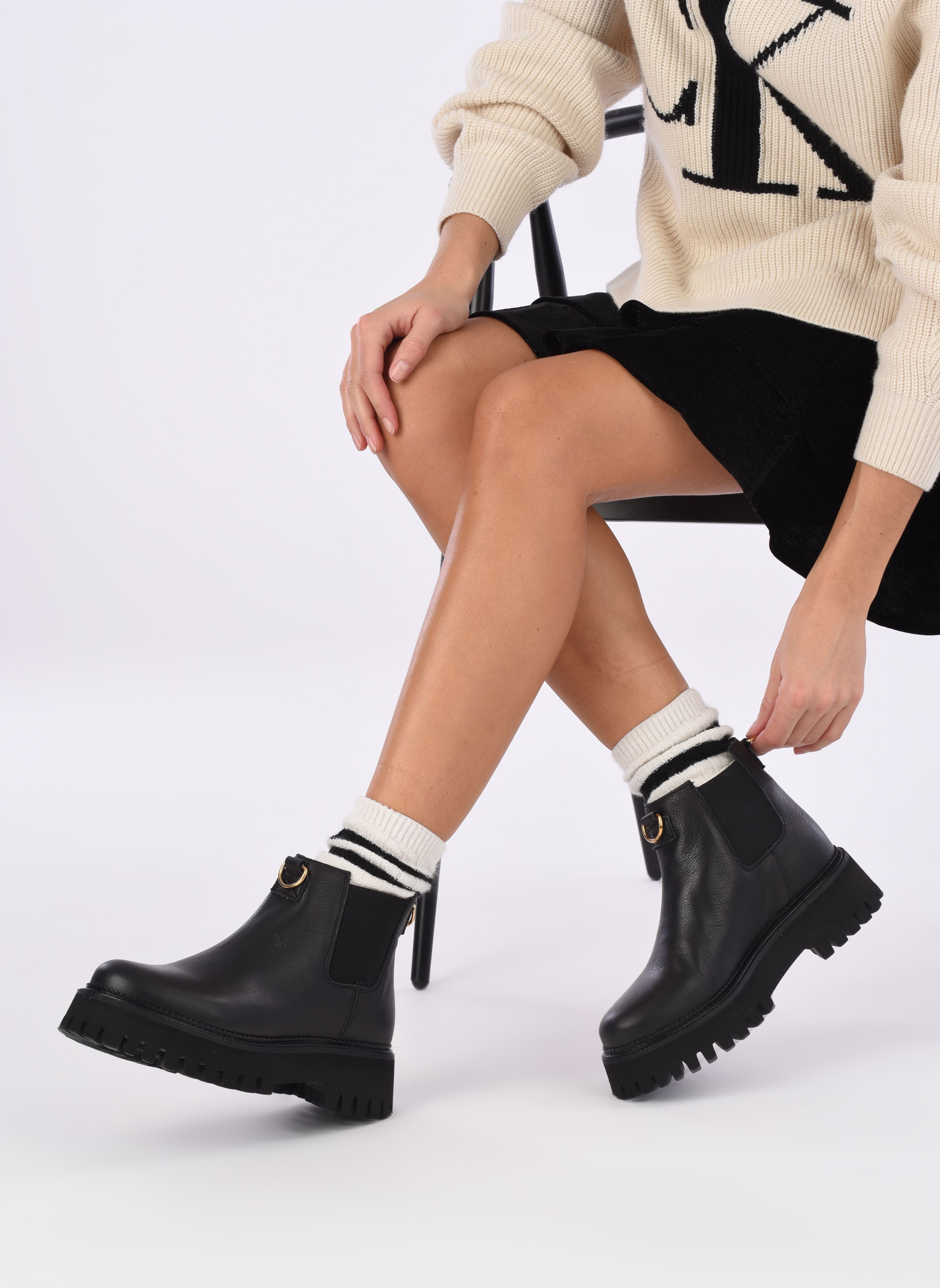 Lage enkellaarsjes Groov-y 47377 dames zwart Bronx Lage enkellaarsjes Groov-y 47377 dames zwart BLACK/GOLD