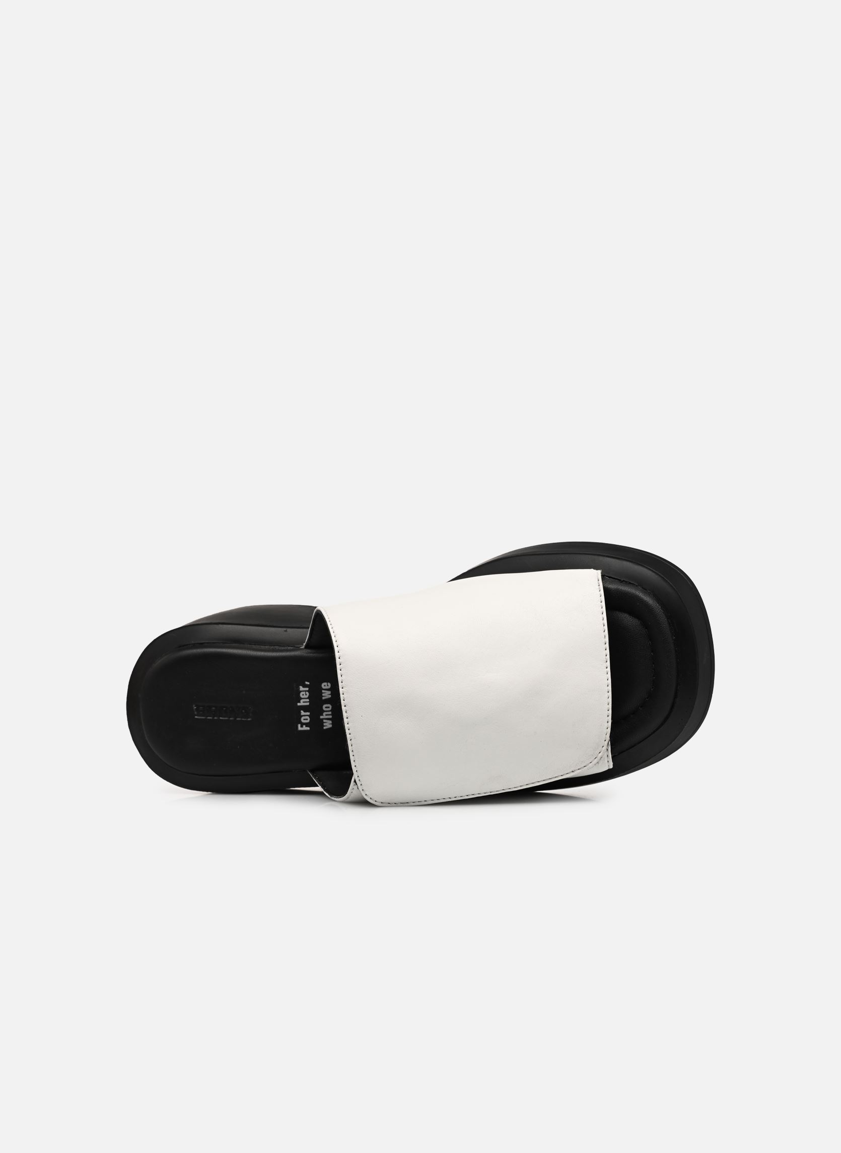 Pantoletten Vita-sandal 84936 damen weiß Bronx Pantoletten Vita-sandal 84936 damen weiß Black/white
