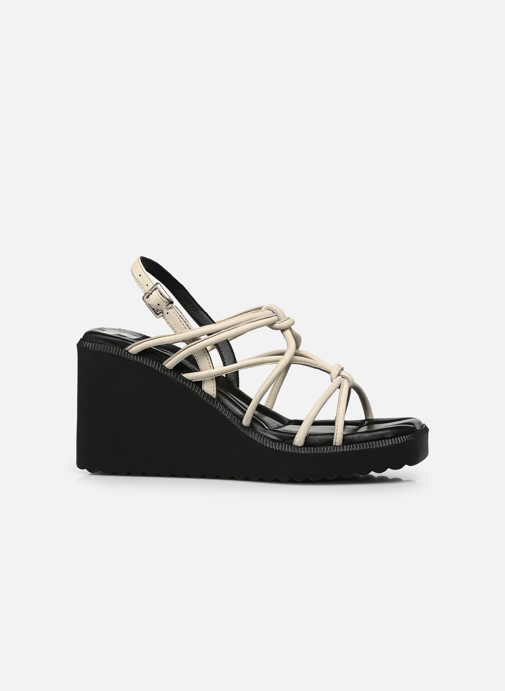 Keil- und Plateausandalen New-wanda 84939 damen weiß Bronx Keil- und Plateausandalen New-wanda 84939 damen weiß Black/Off white