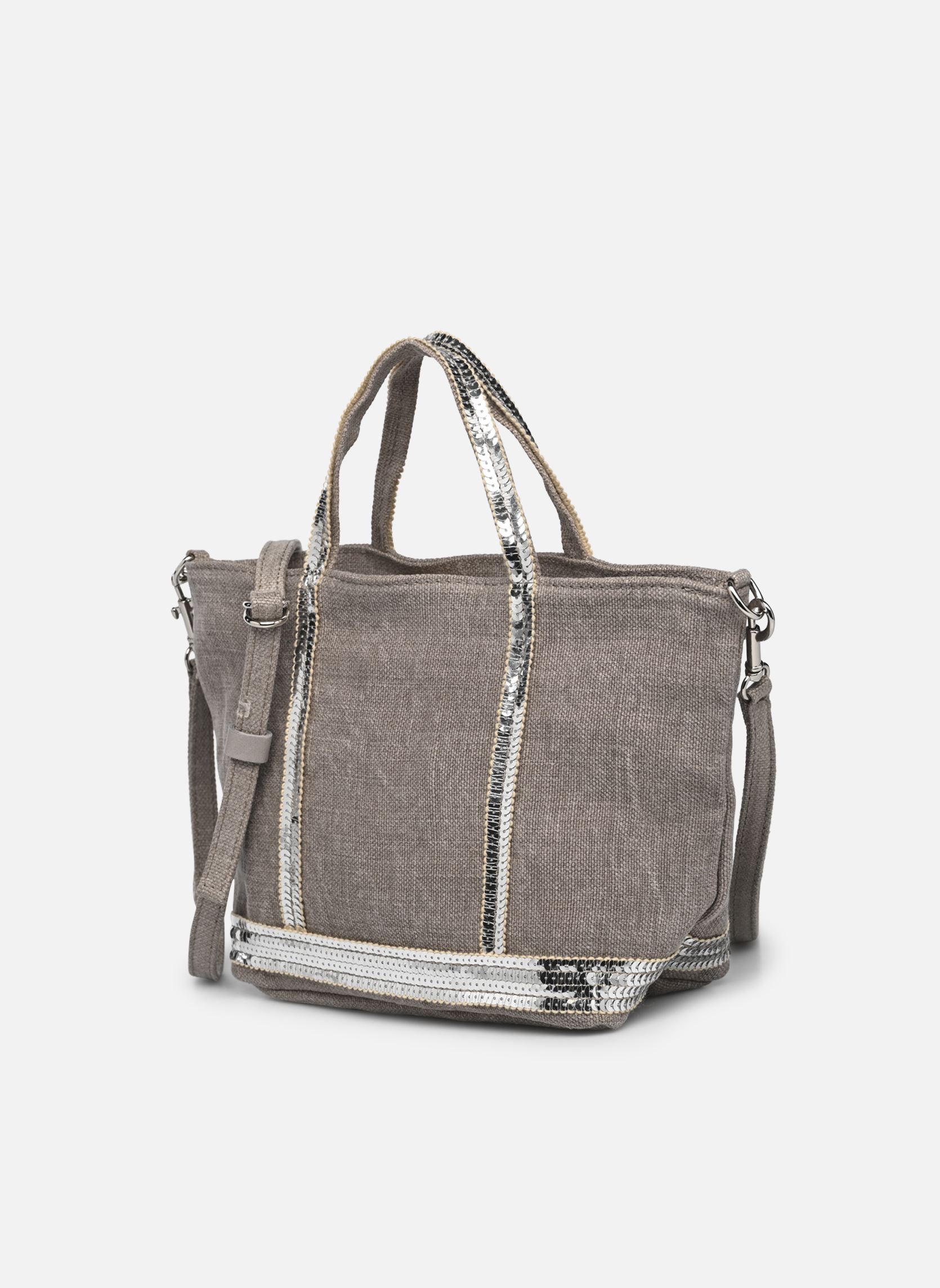 Shopper Cabas XS Bandoulière en Lin et Paillette damen beige Vanessa Bruno Shopper Cabas XS Bandoulière en Lin et Paillette damen beige CALCAIRE