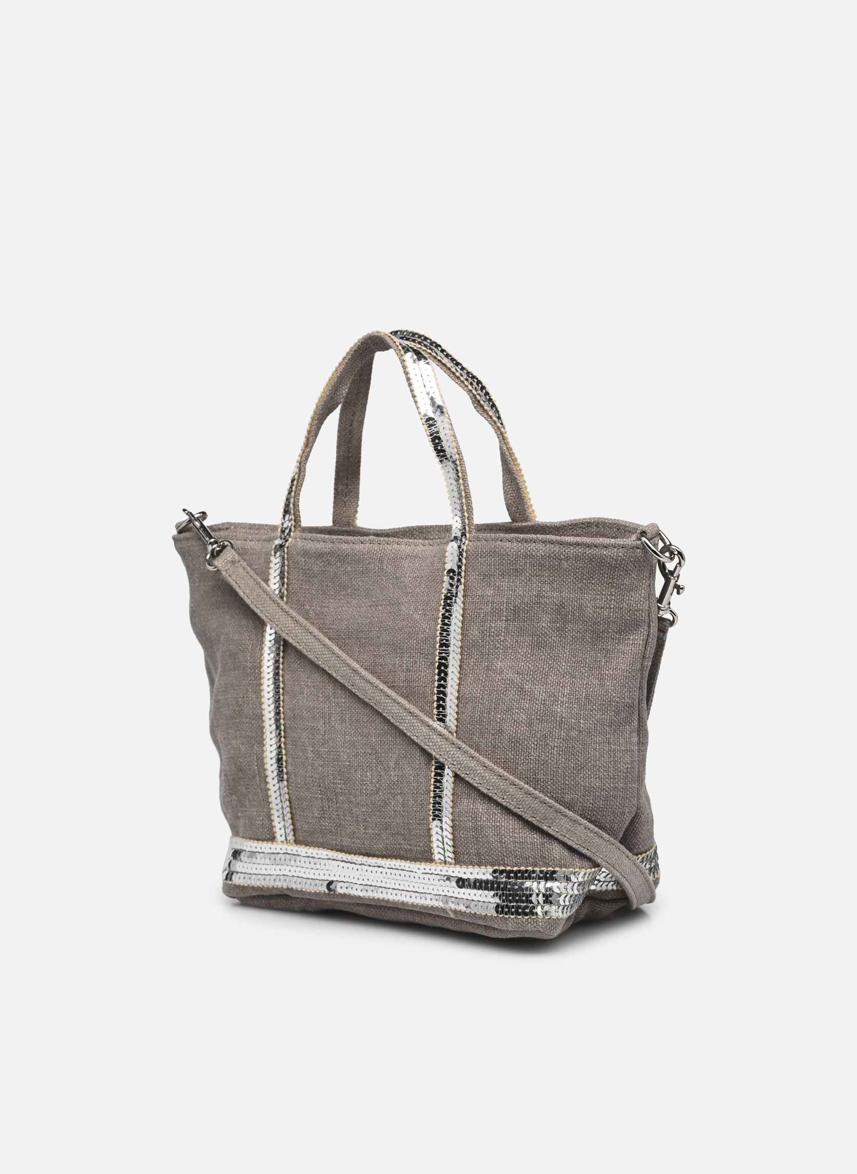 Shopper Cabas XS Bandoulière en Lin et Paillette damen beige Vanessa Bruno Shopper Cabas XS Bandoulière en Lin et Paillette damen beige CALCAIRE