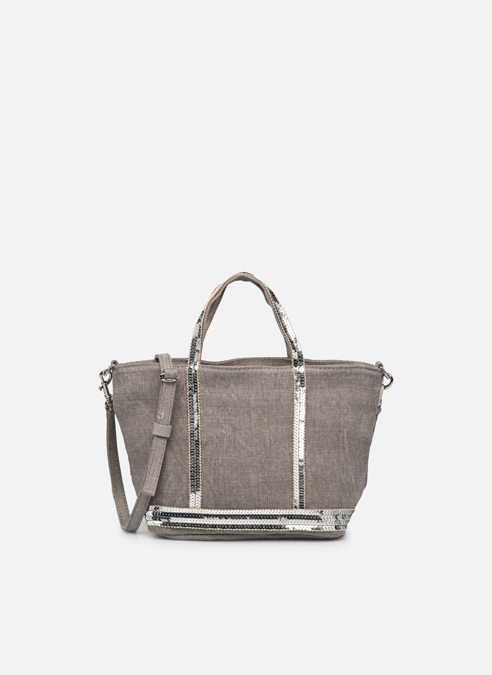 Shopper Cabas XS Bandoulière en Lin et Paillette damen beige Vanessa Bruno Shopper Cabas XS Bandoulière en Lin et Paillette damen beige CALCAIRE